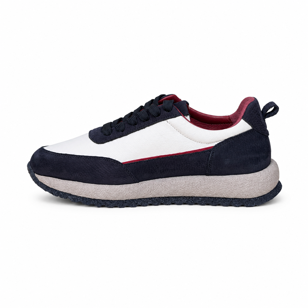 basket en cuir 0061 Noir-A