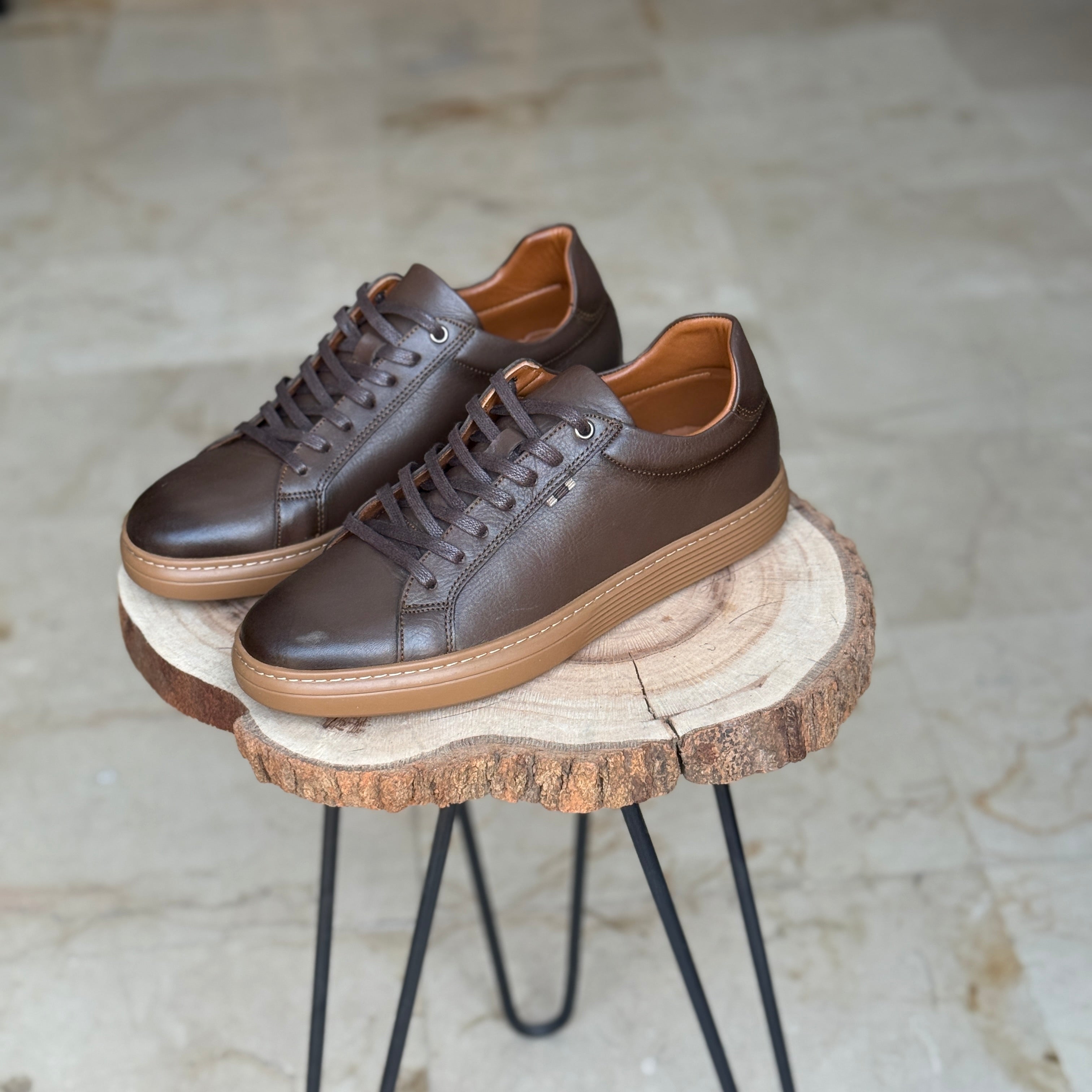 basket en cuir willson 528 taba