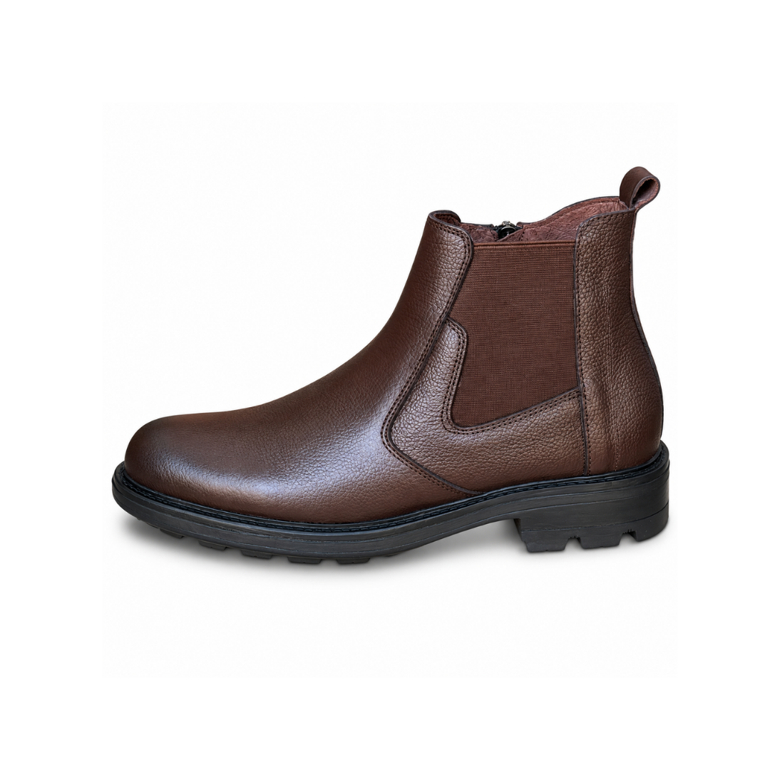 Bottine En Cuir Adriano 810 Marron