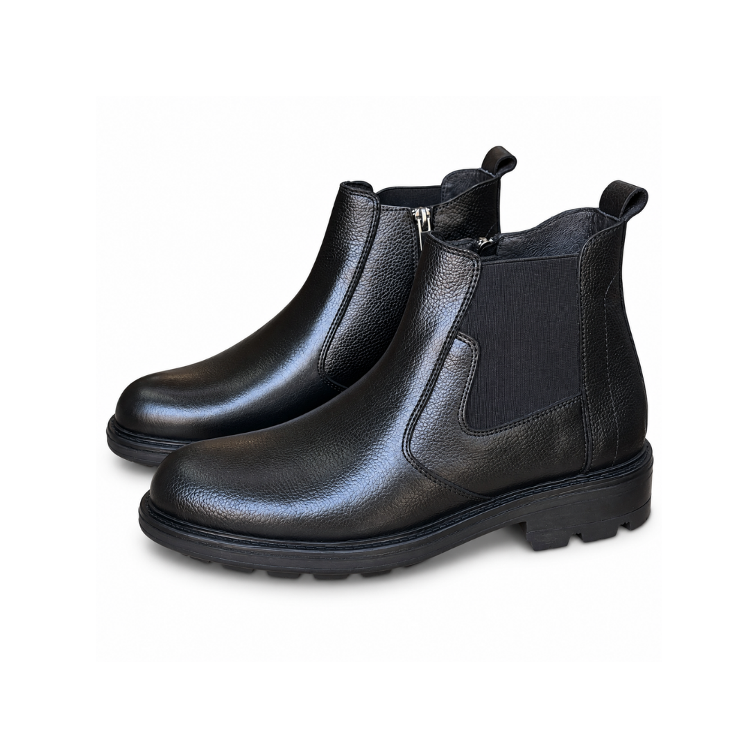 Bottine En Cuir Adriano 810 noir