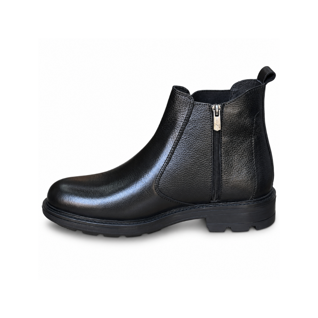 Bottine En Cuir Adriano 810 noir