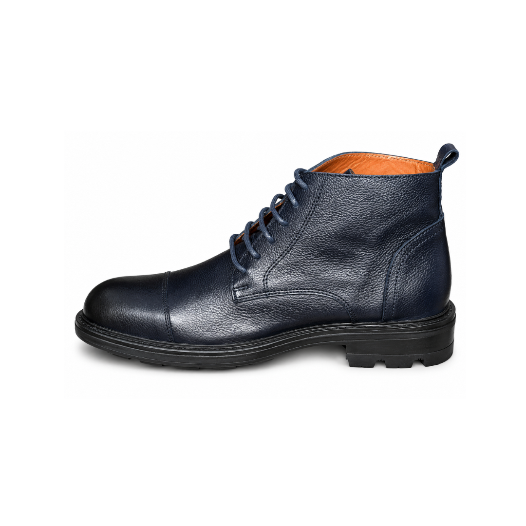Bottine En Cuir ÀDRIANO 852 BLEU