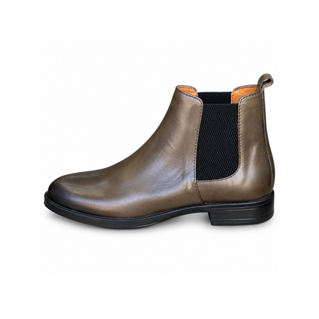 Bottine En Cuir 4060 vert