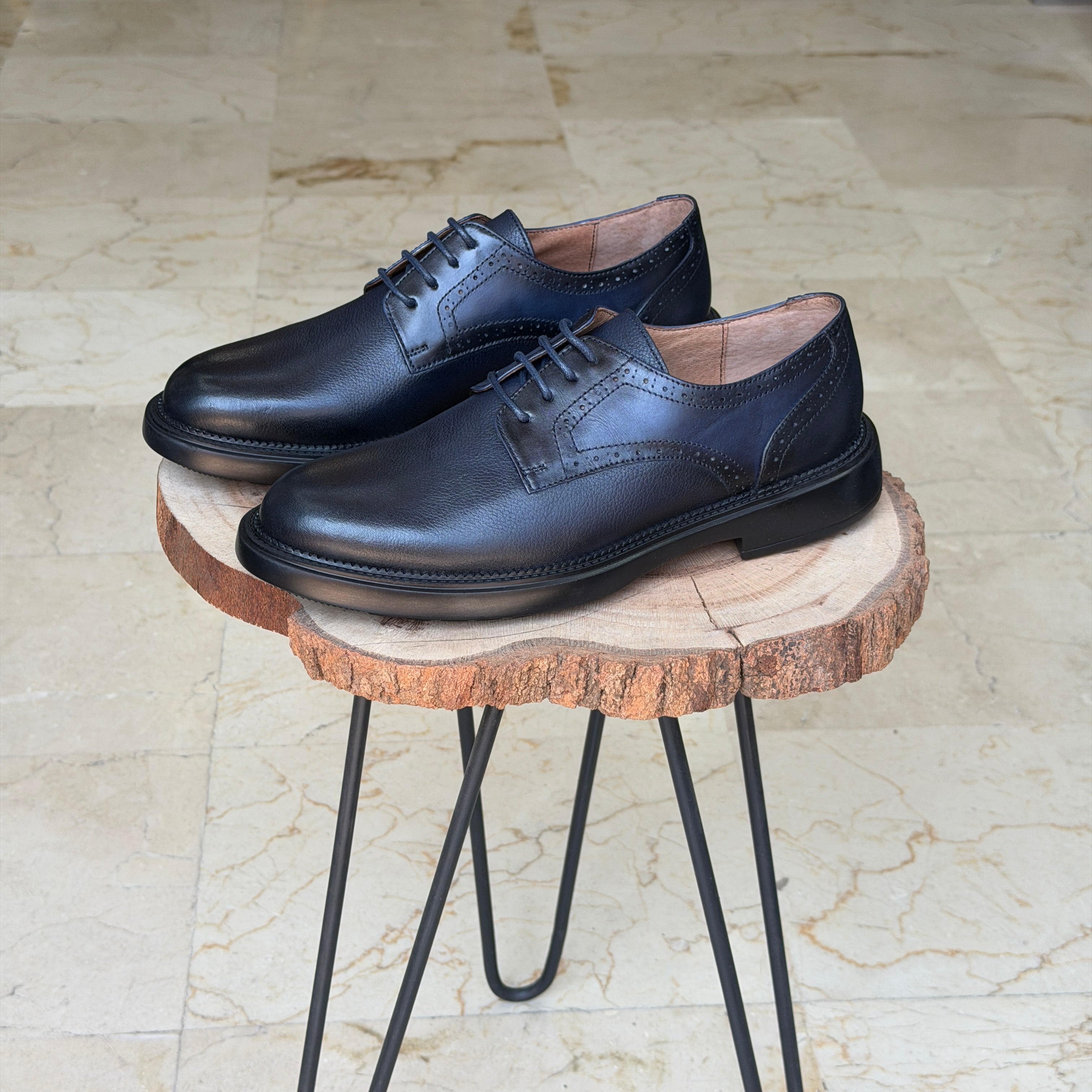 CHAUSSURES EN CUIR VÈRITABLES 467 bleu