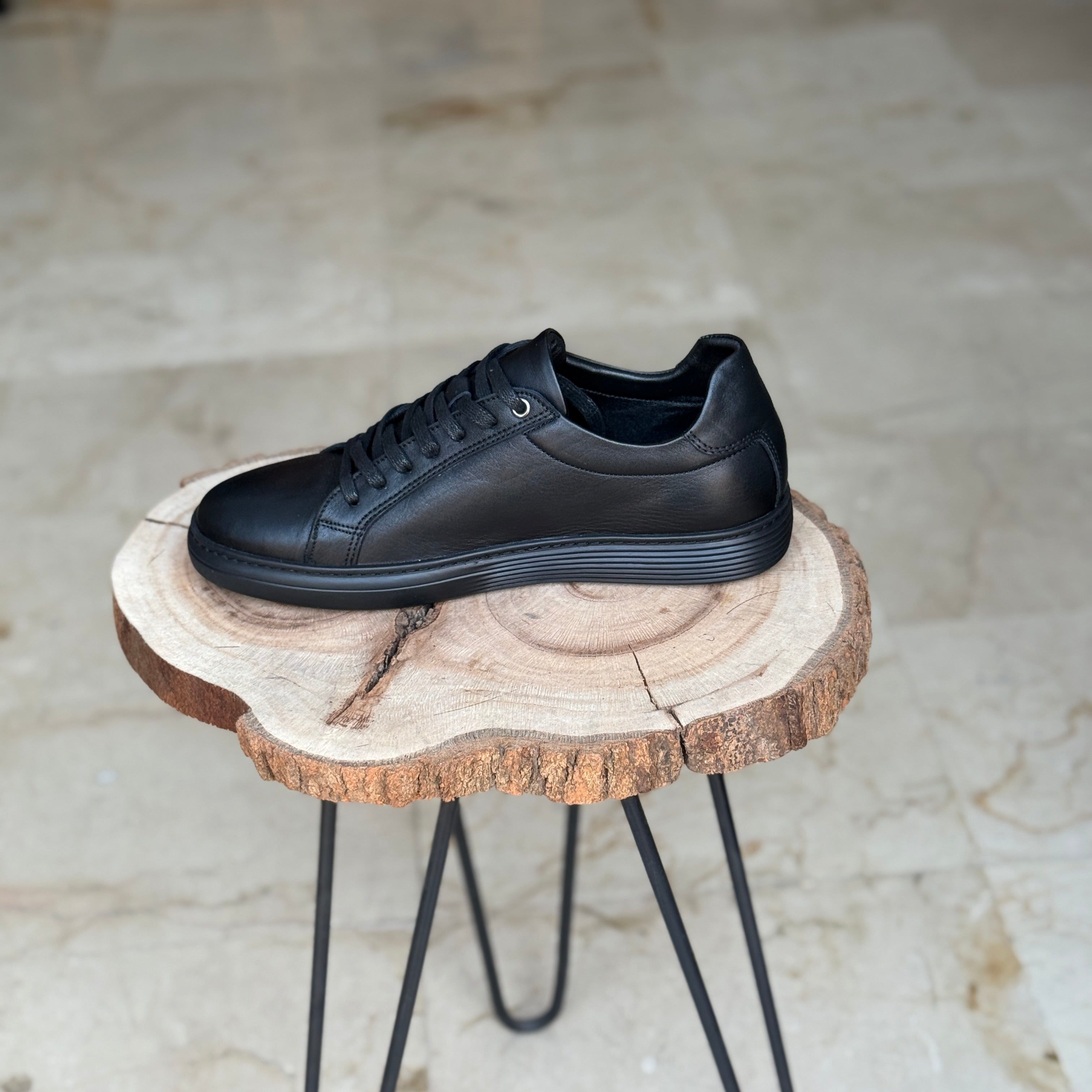 BASKET EN CUIR WILLSON 528 NOIR