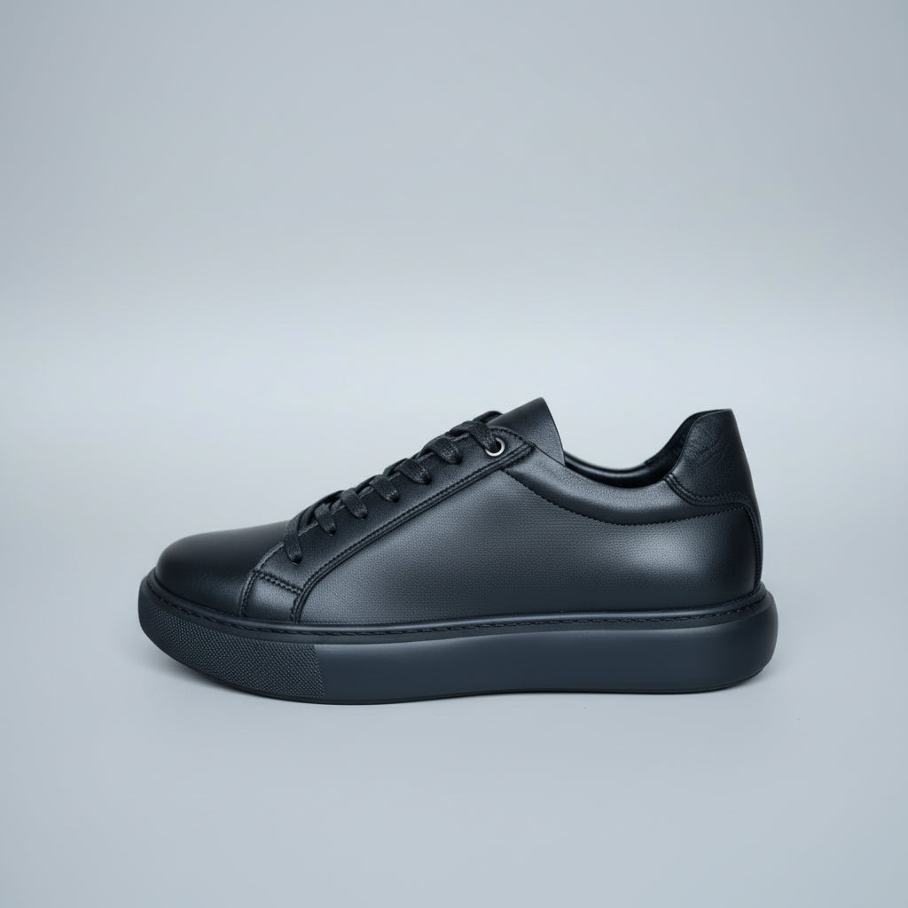basket en cuir moudel rm528 noir - Shopilo Shoes
