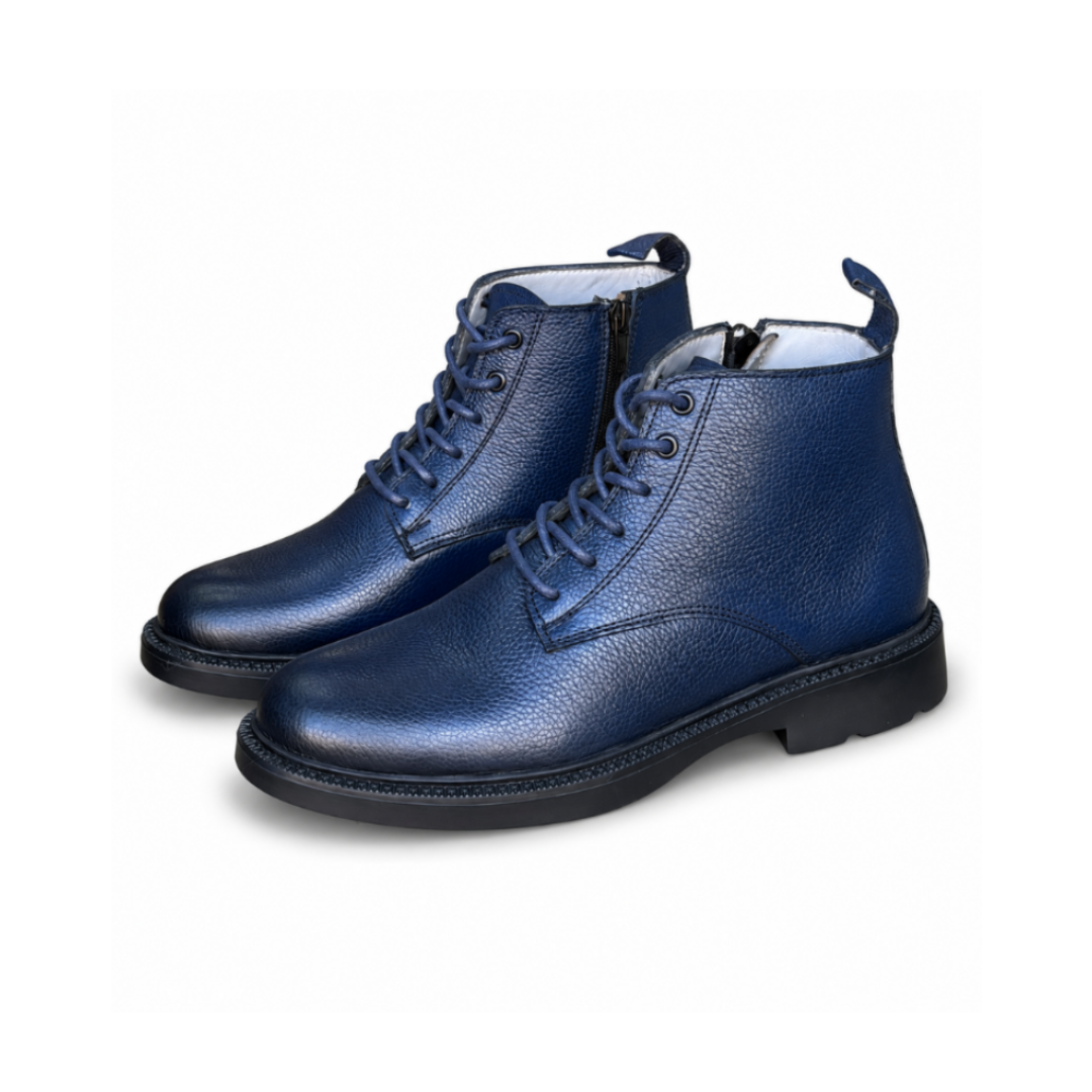 Bottine En Cuir 905 bleu