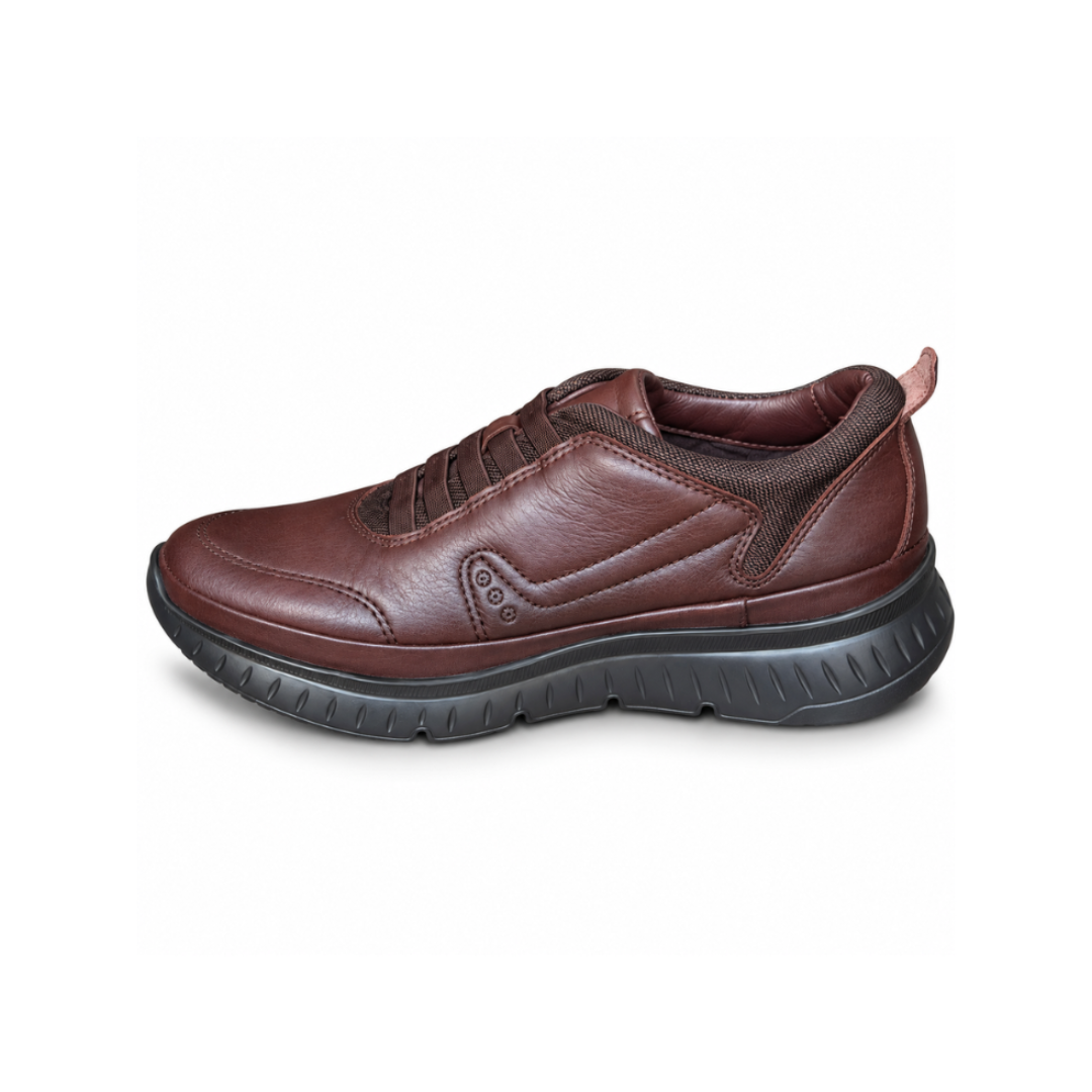CHAUSSURE MEDICAL EN CUIR 739 MARRON - Shopilo Shoes