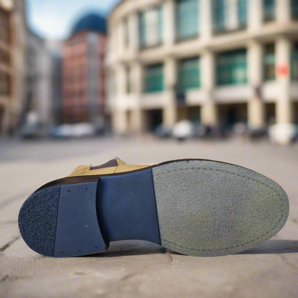 Bottine En Cuir Chelsea 6040 Taba Nubuck