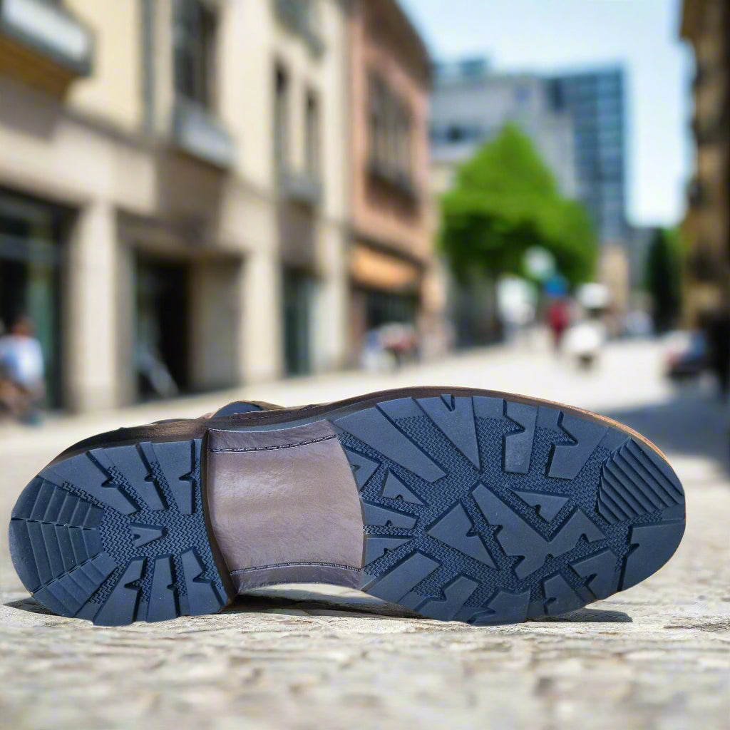 Bottine En Cuir 6007 Bleu
