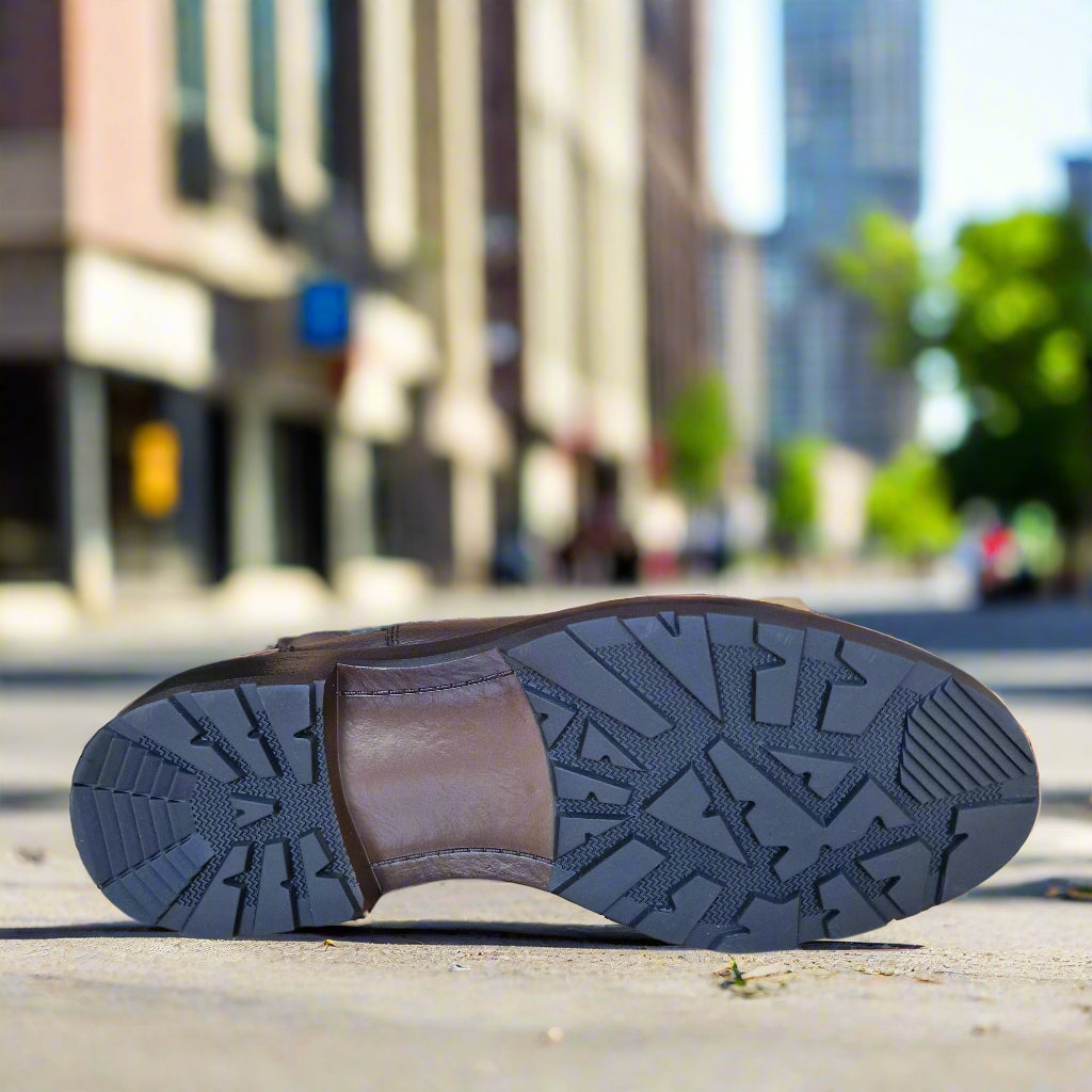 Bottine En Cuir Grinie 205 Vert Nubuck