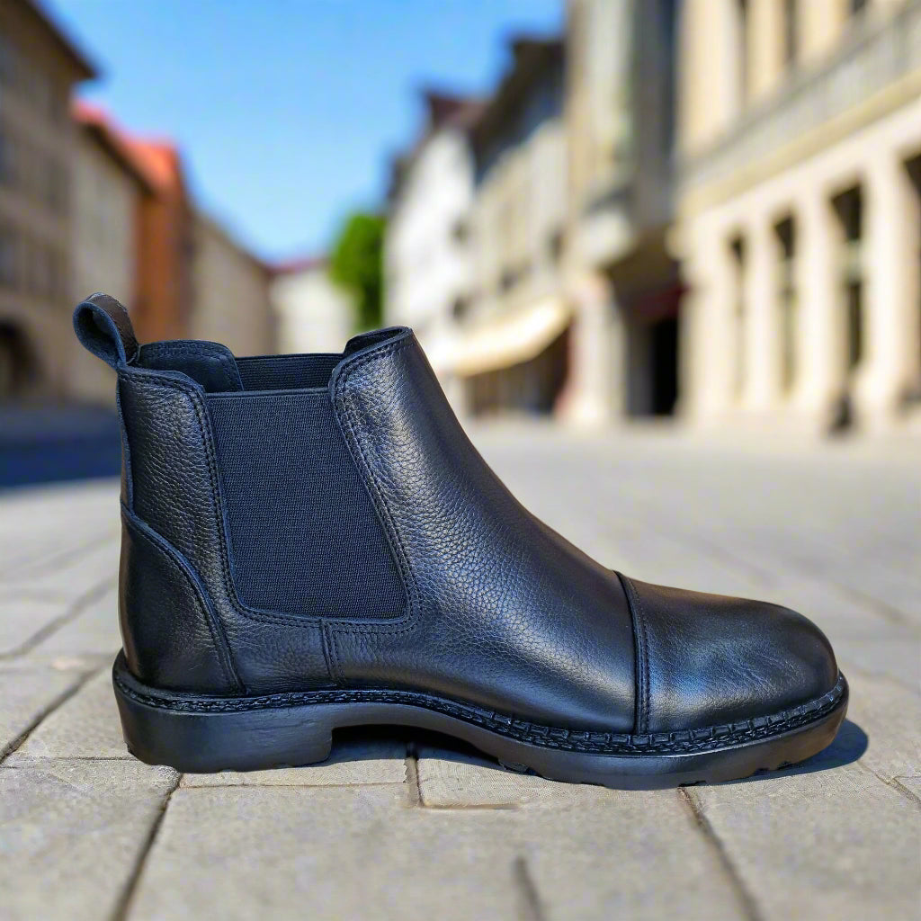 Bottine En Cuir Grinie 205 Noir