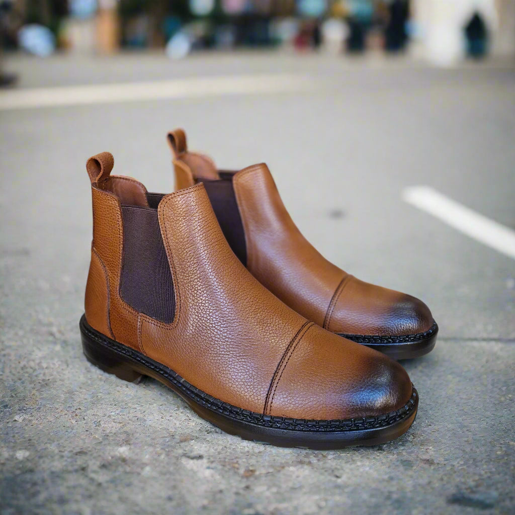 Bottine En Cuir Grinie 205 Taba