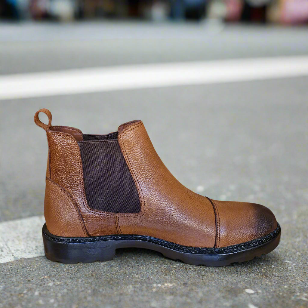 Bottine En Cuir Grinie 205 Taba