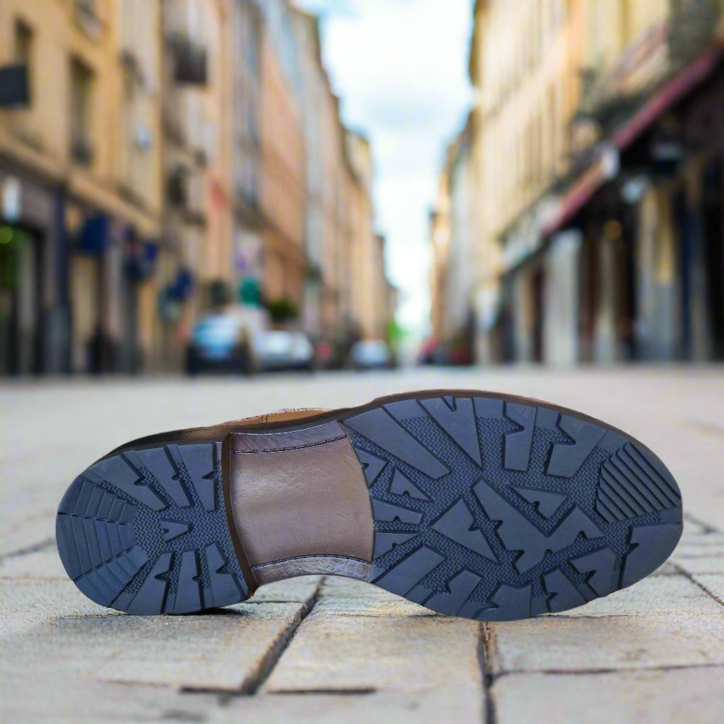 Bottine En Cuir Grinie 205 Bleu