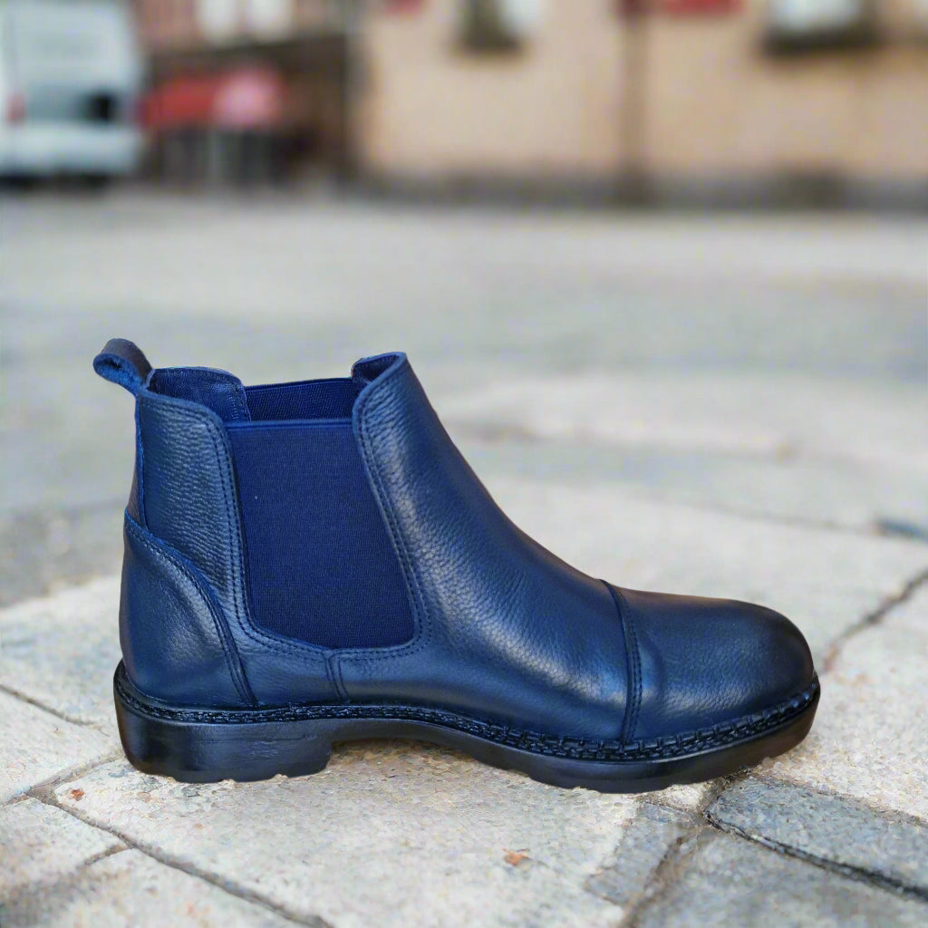 Bottine En Cuir Grinie 205 Bleu
