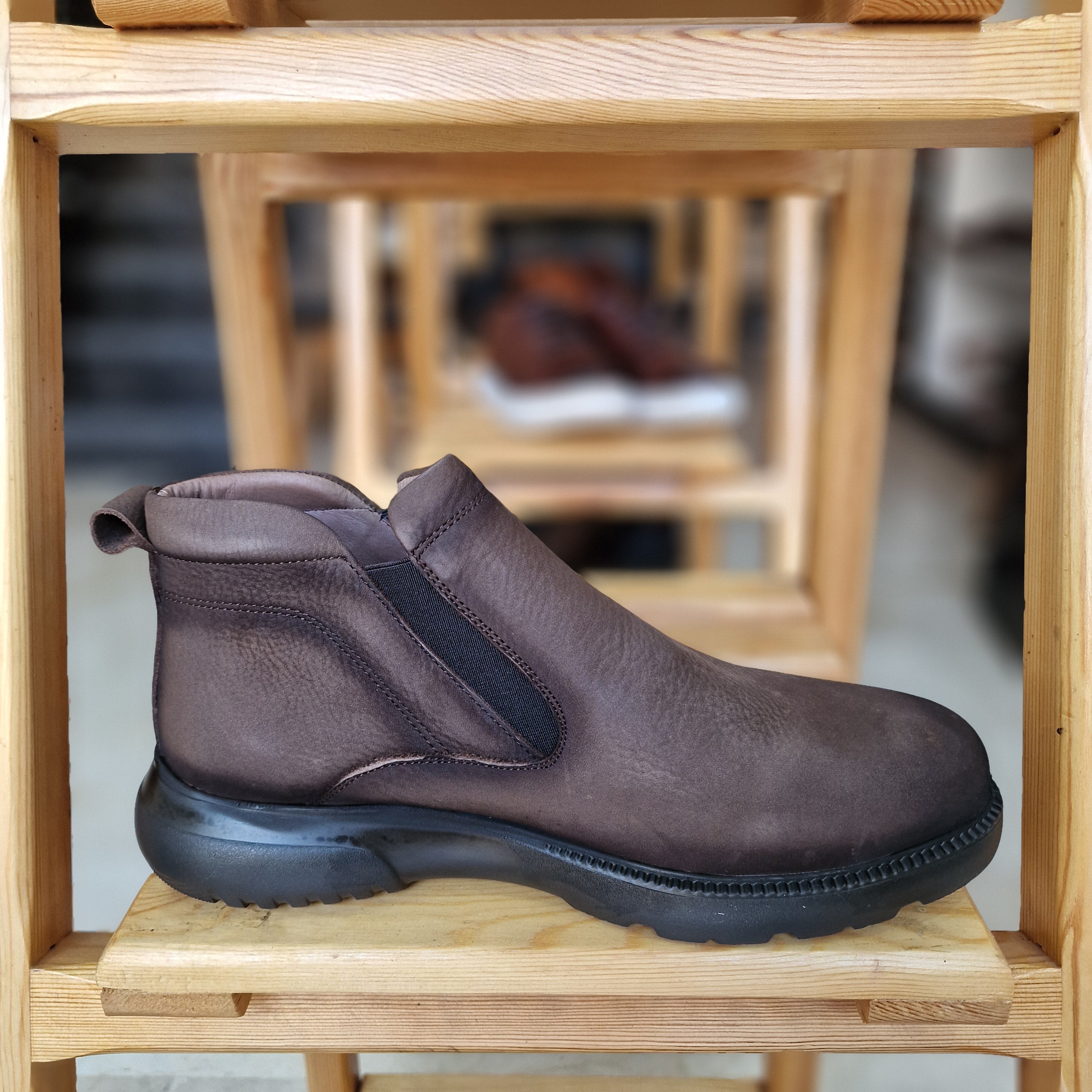 Bottine En Cuir 430 Marron Nubuck as