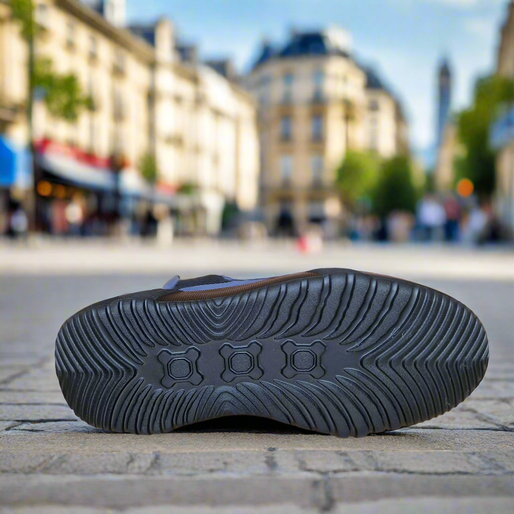 Bottine En Cuir Maestro 1000 Gris & Bleu Nubuck