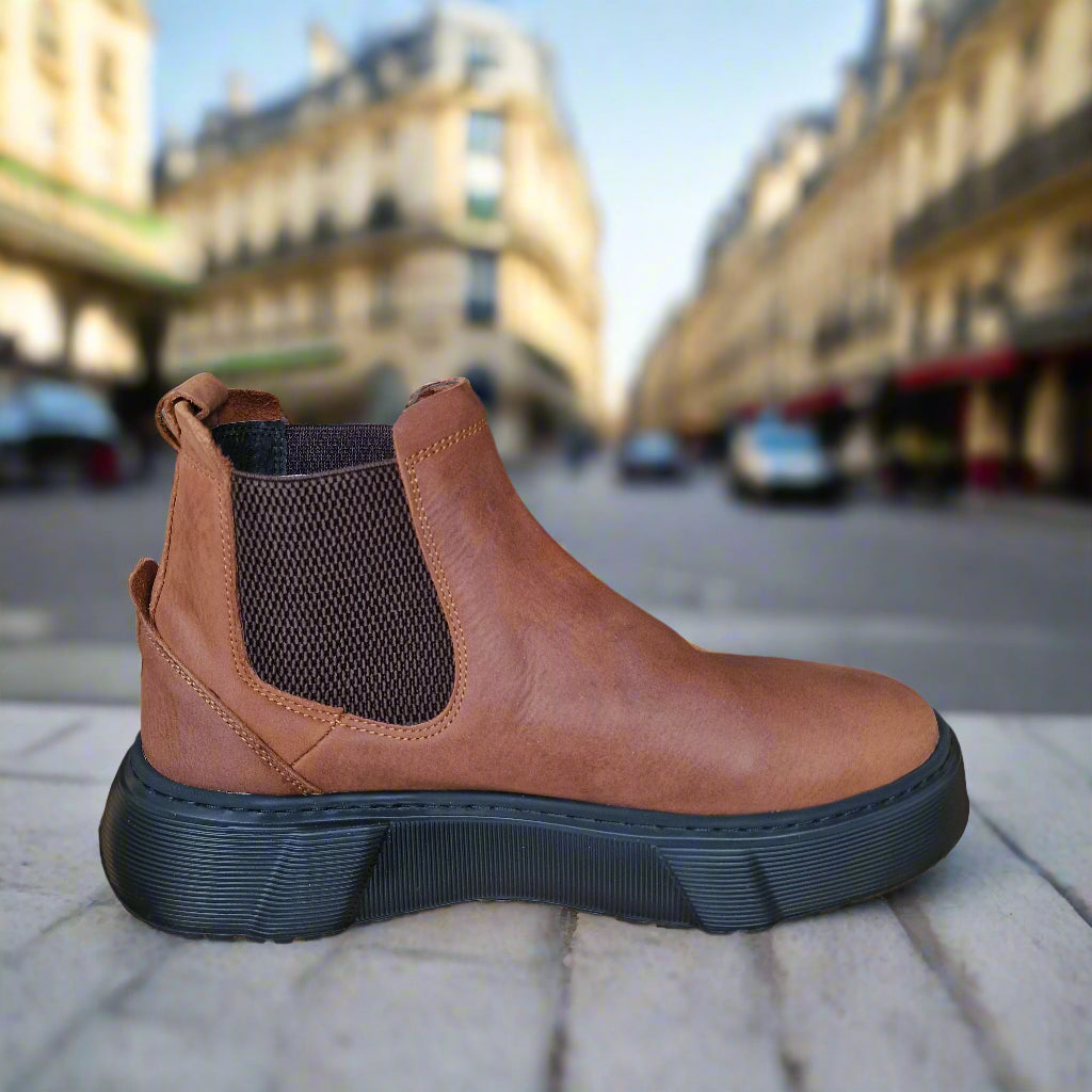 Bottine En Cuir Maestro 1000 Taba Nubuck