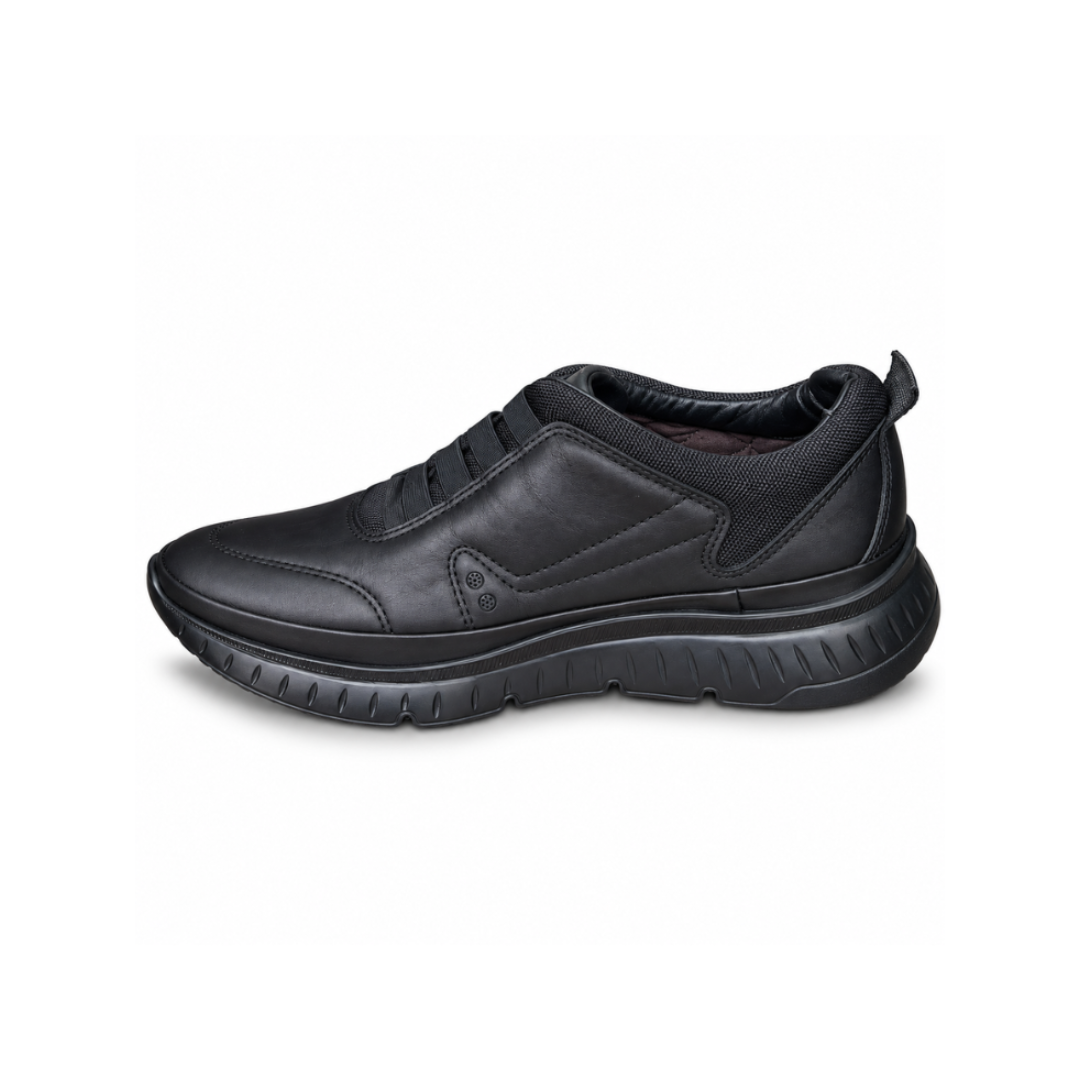 CHAUSSURE MEDICAL EN CUIR 739 NOIR