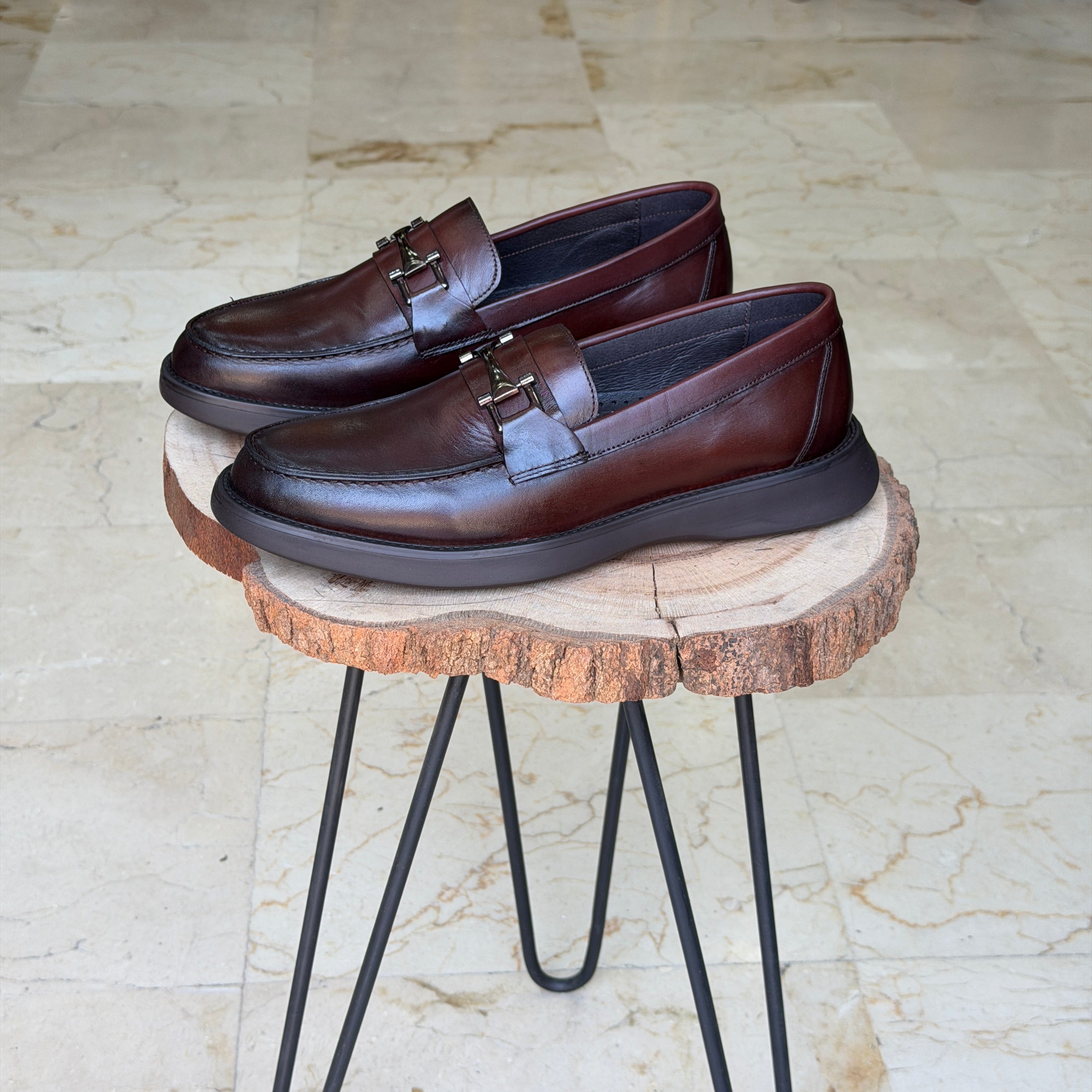 CHAUSSURES EN CUIR ELLEGANO 444 TABA