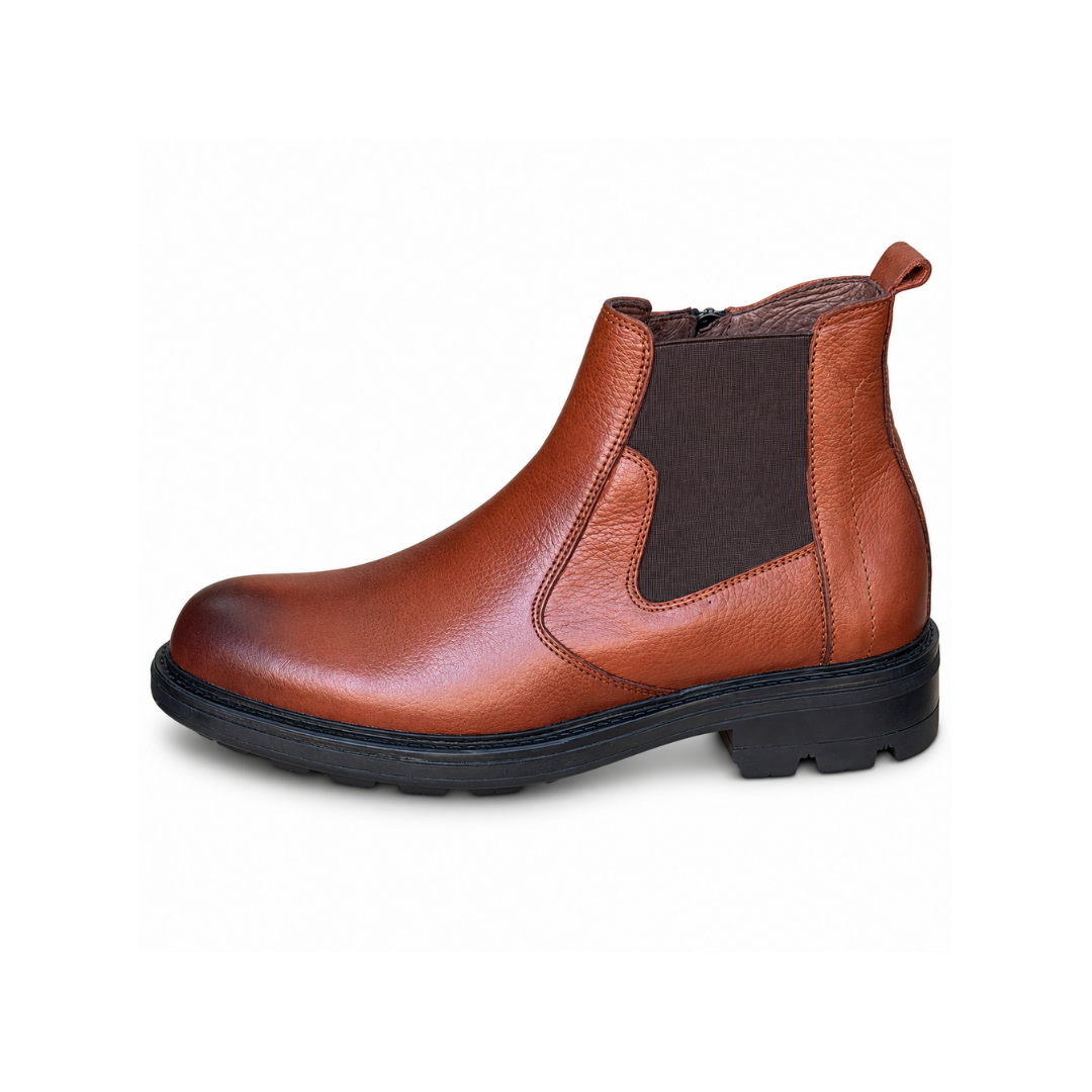 Bottine En Cuir Adriano 810 Taba