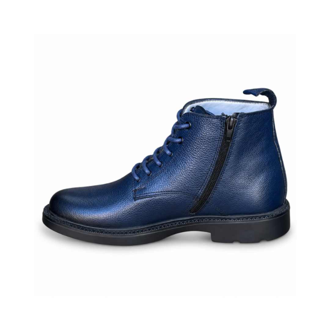 Bottine En Cuir 905 bleu
