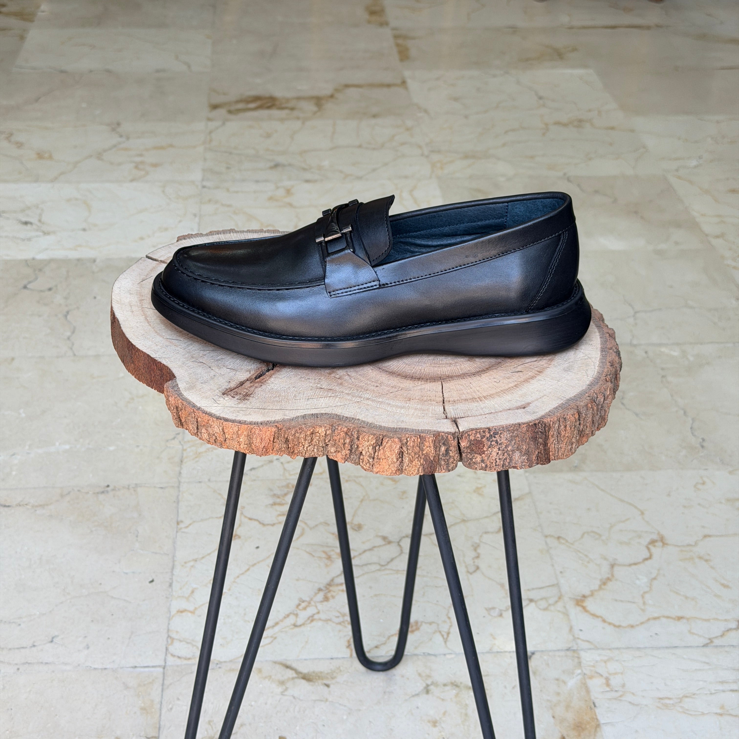 CHAUSSURES EN CUIR ELLEGANO 444 NOIR