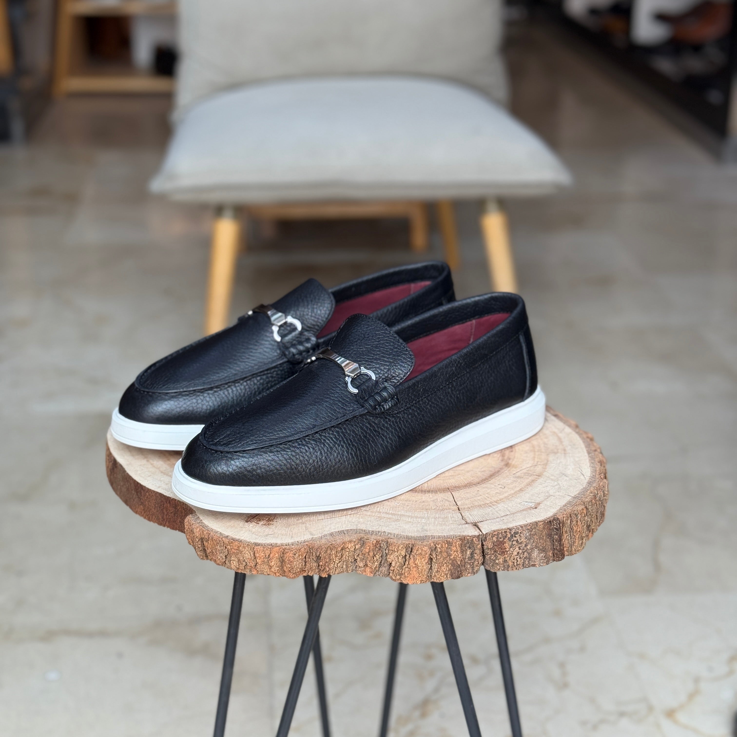 MOCASSIN EN CUIR LOAFER 705 NOIR