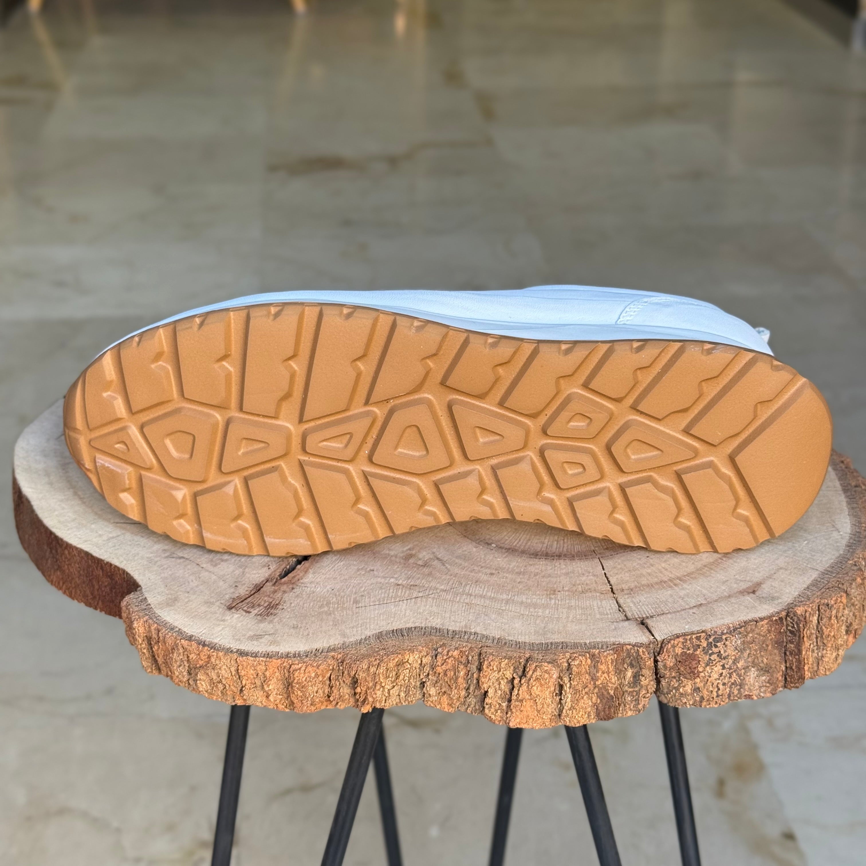 Basket en cuir - 934 blanc - Shopilo Shoes