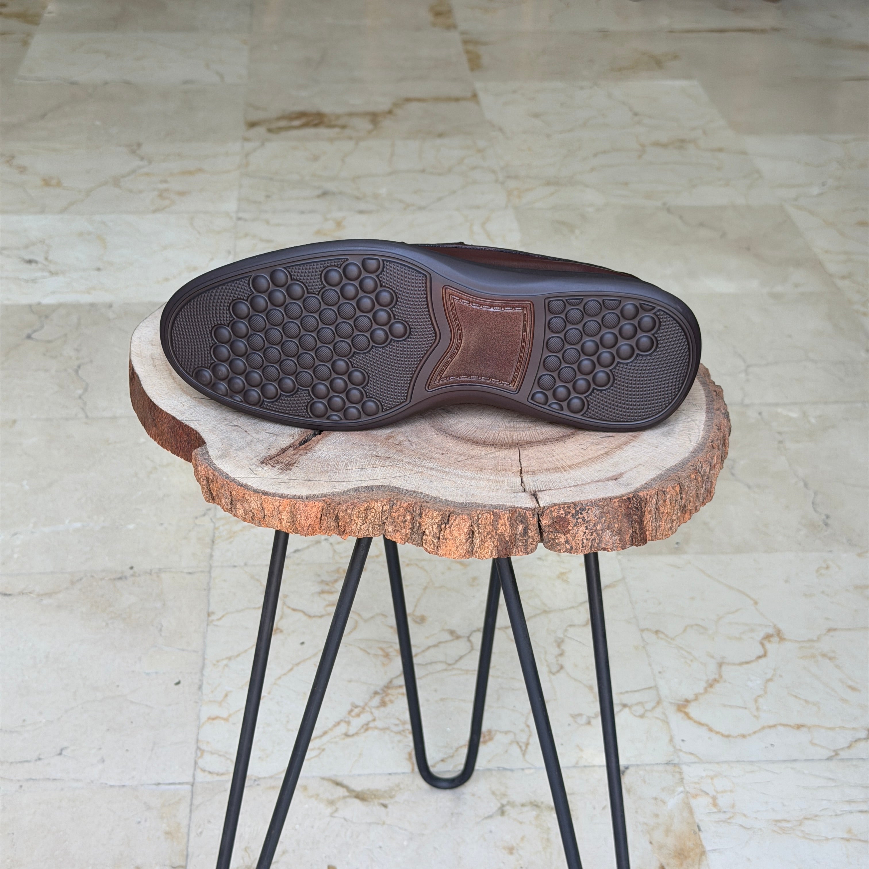 CHAUSSURES EN CUIR ELLEGANO 384 TABA
