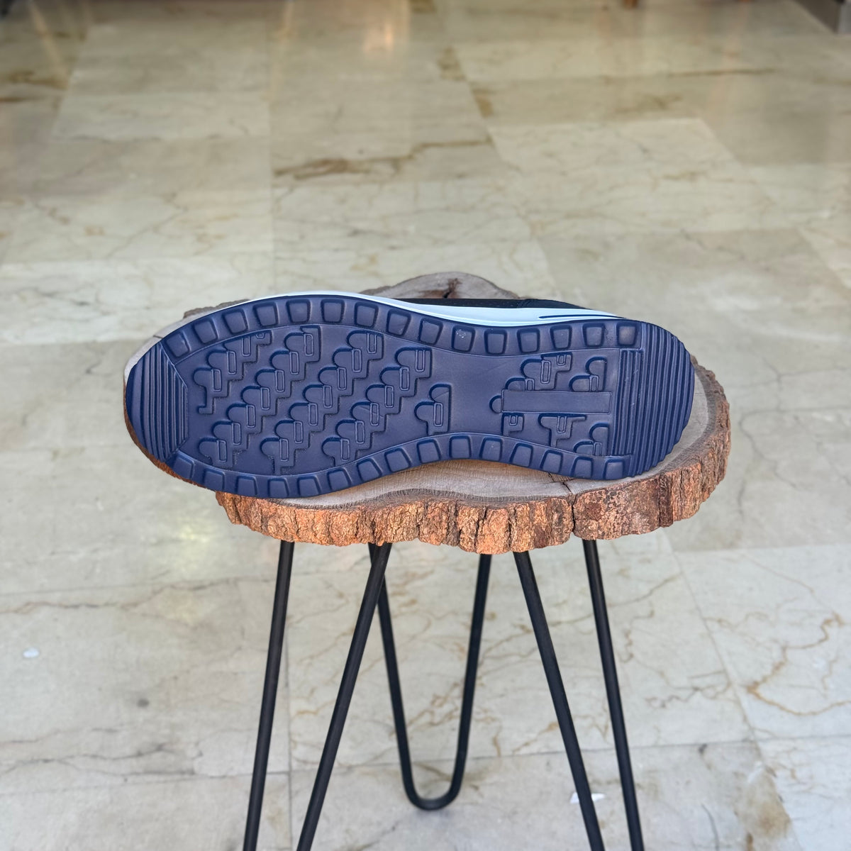 Basket en cuir - 921 bleu - Shopilo Shoes