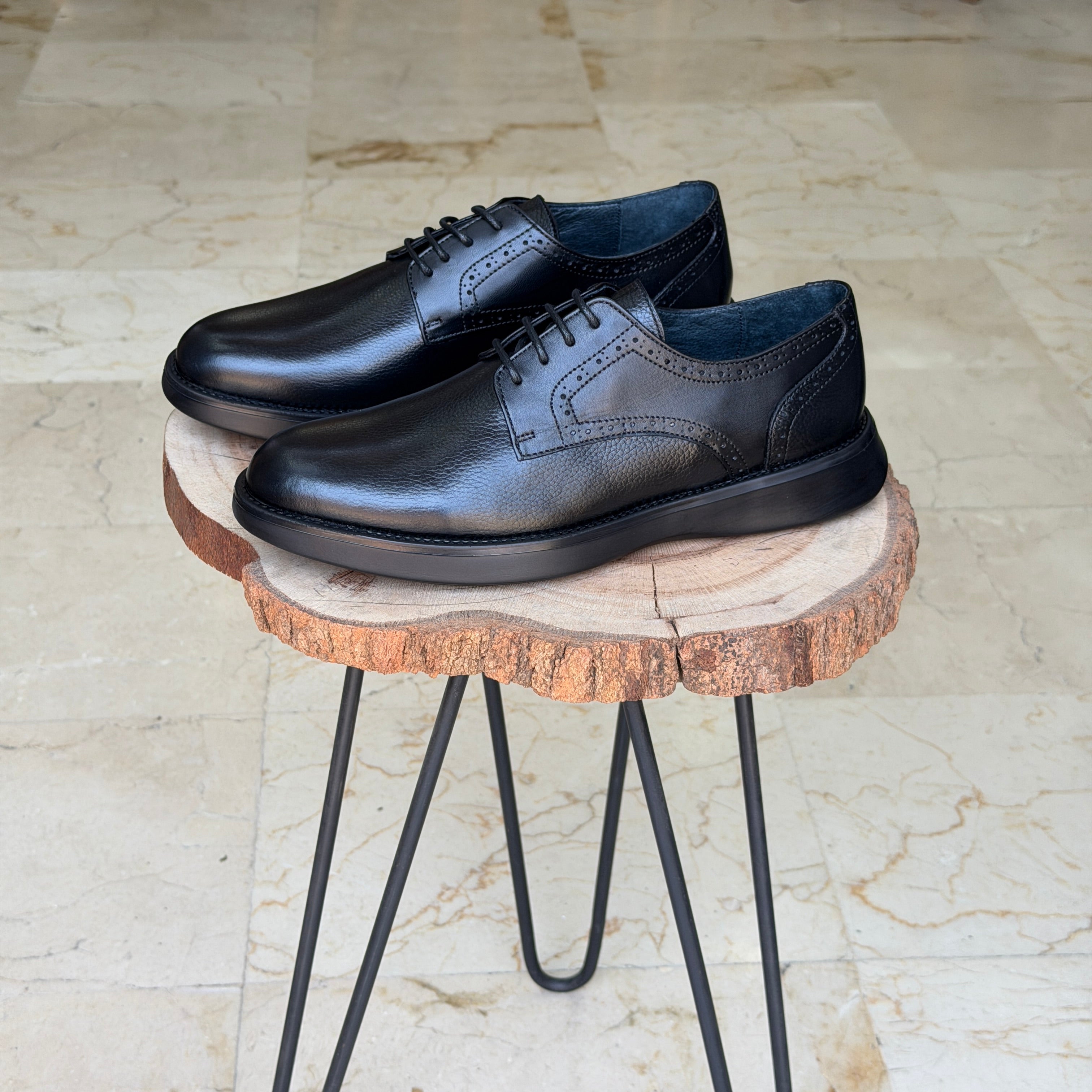 CHAUSSURES EN CUIR ELLEGANO 0467 NOIR