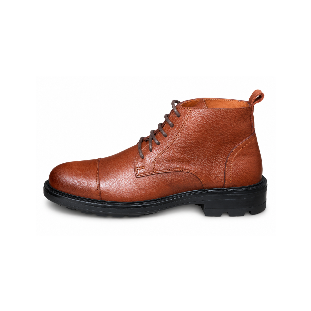 Bottine En Cuir ÀDRIANO 852 TABAC