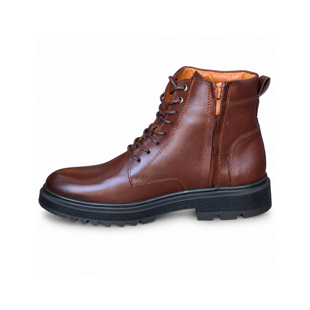 Bottine En Cuir N 4009 MARRON