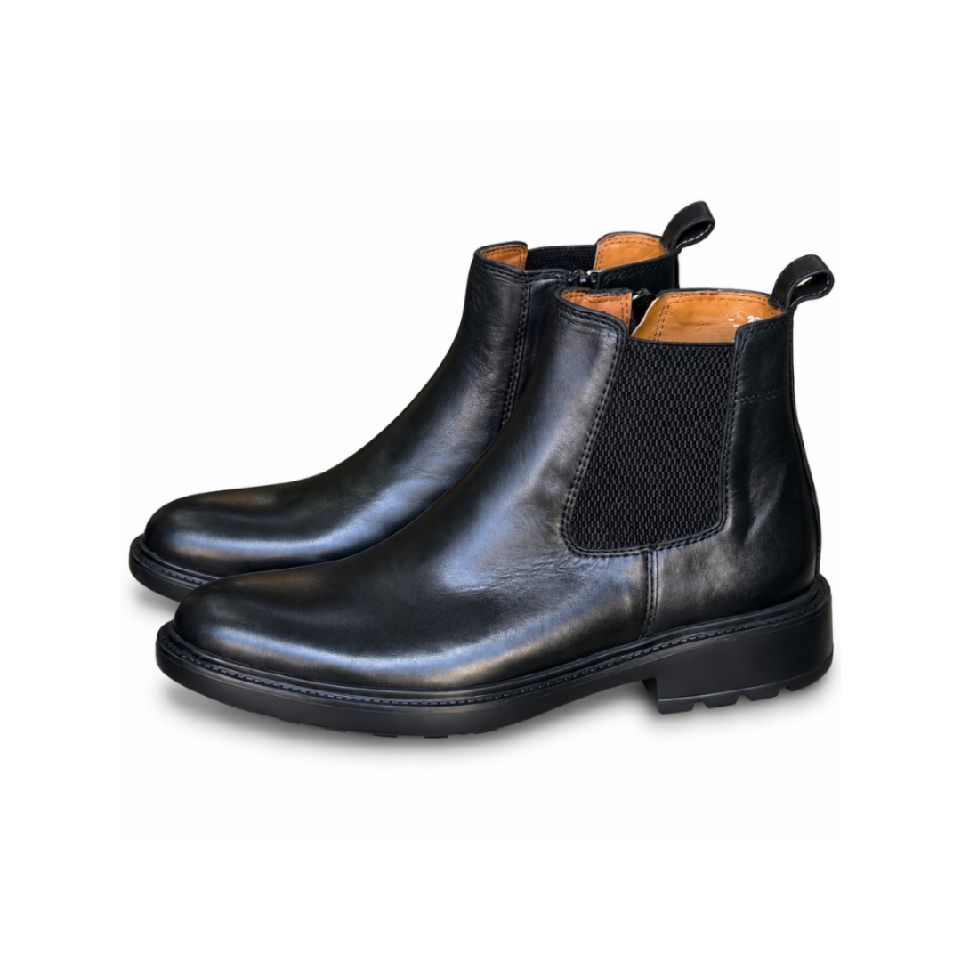 Bottine En Cuir 301 Noir - Shopilo Shoes