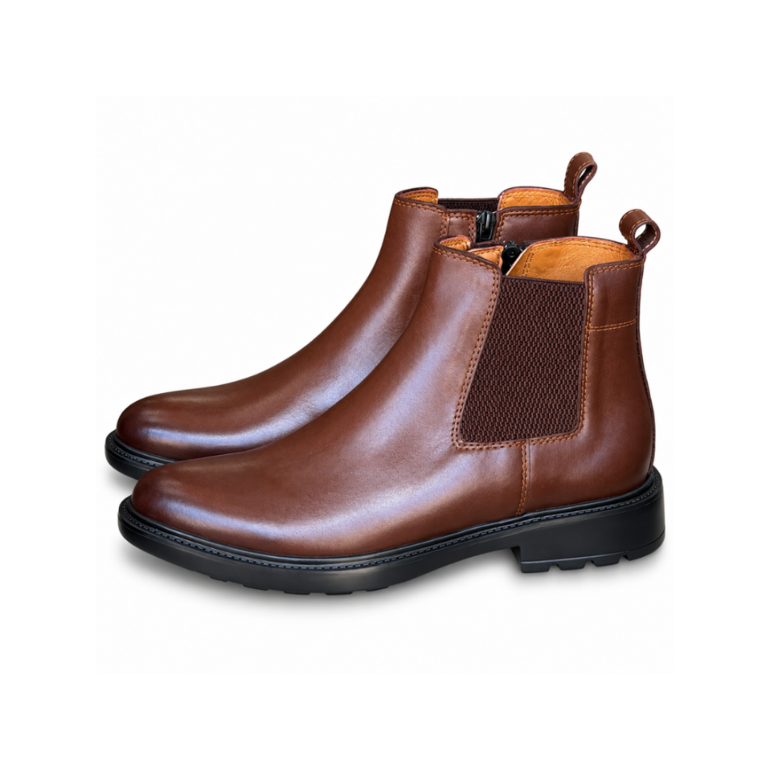 Bottine En Cuir 301 Marron - Shopilo Shoes