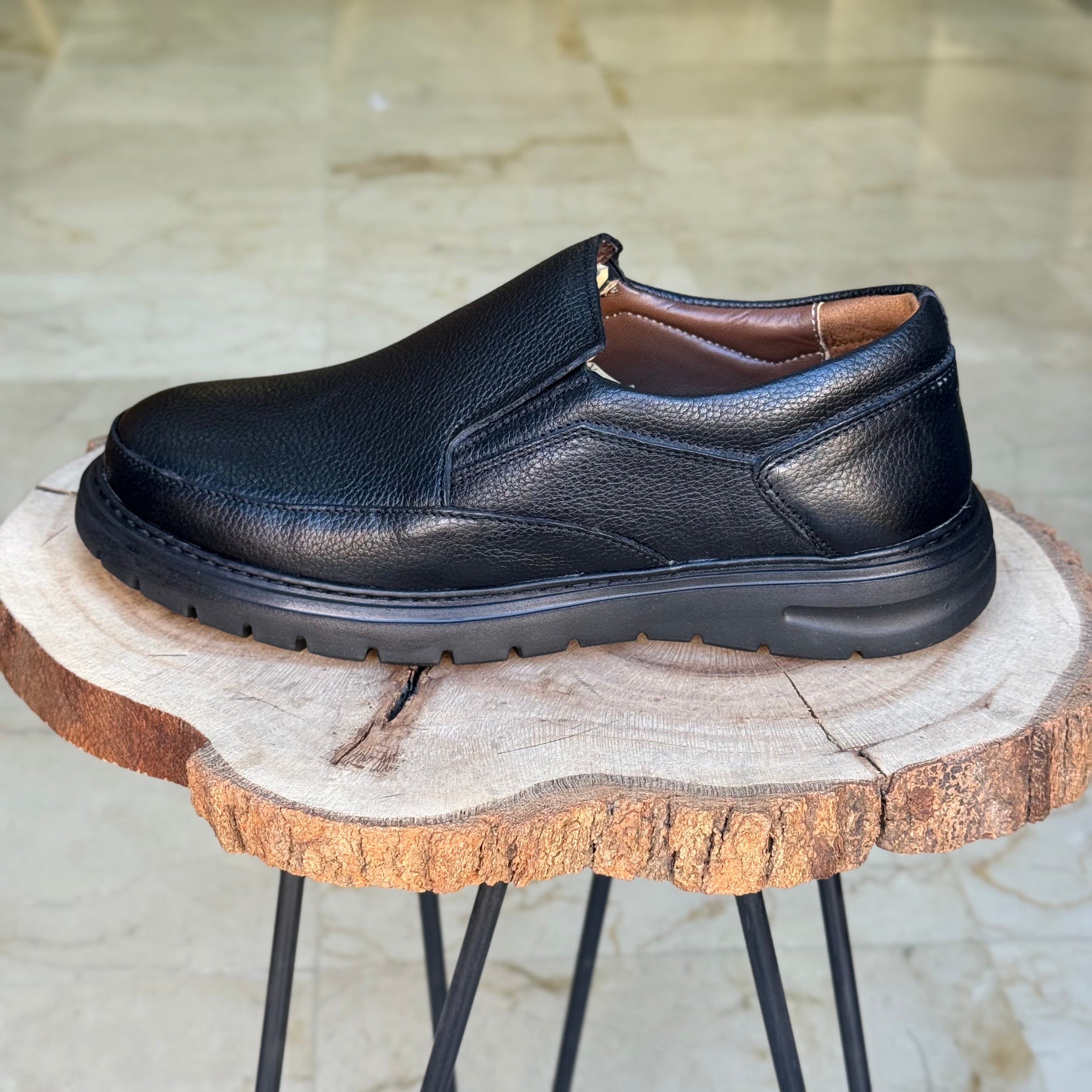 Chaussure Médical En cuir 1003 Noir