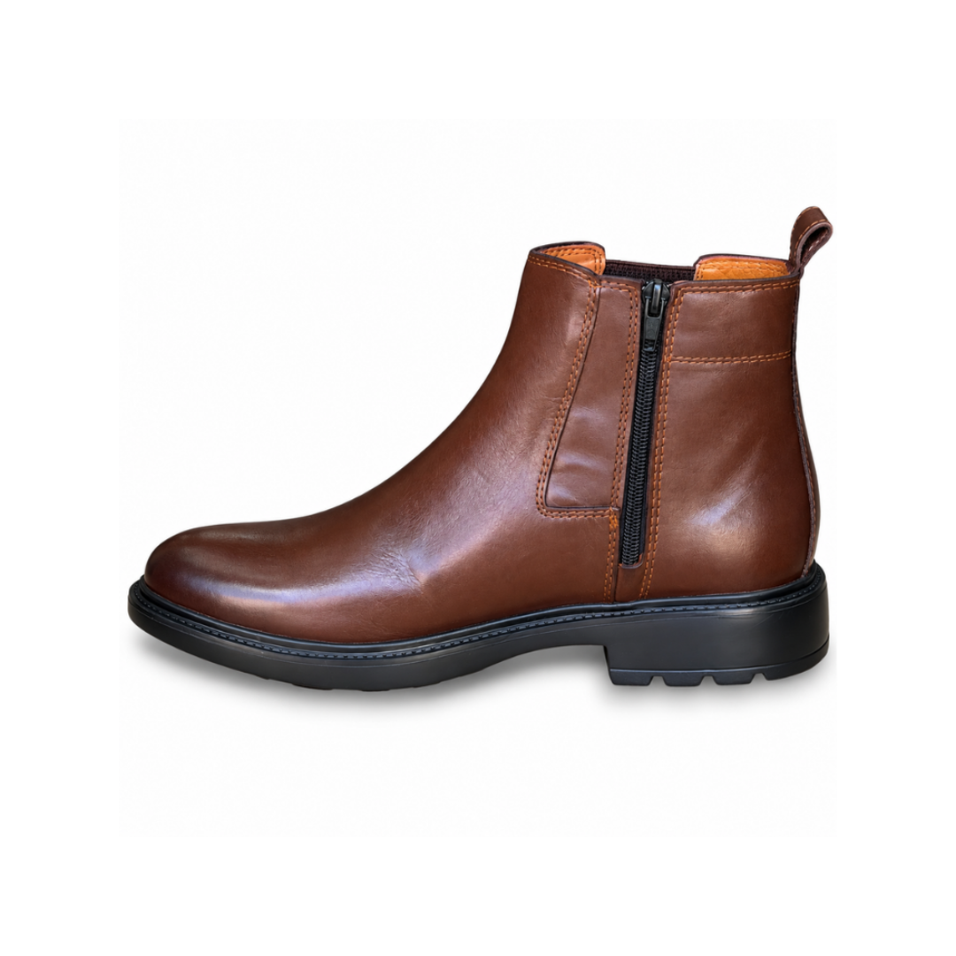 Bottine En Cuir 301 Marron - Shopilo Shoes