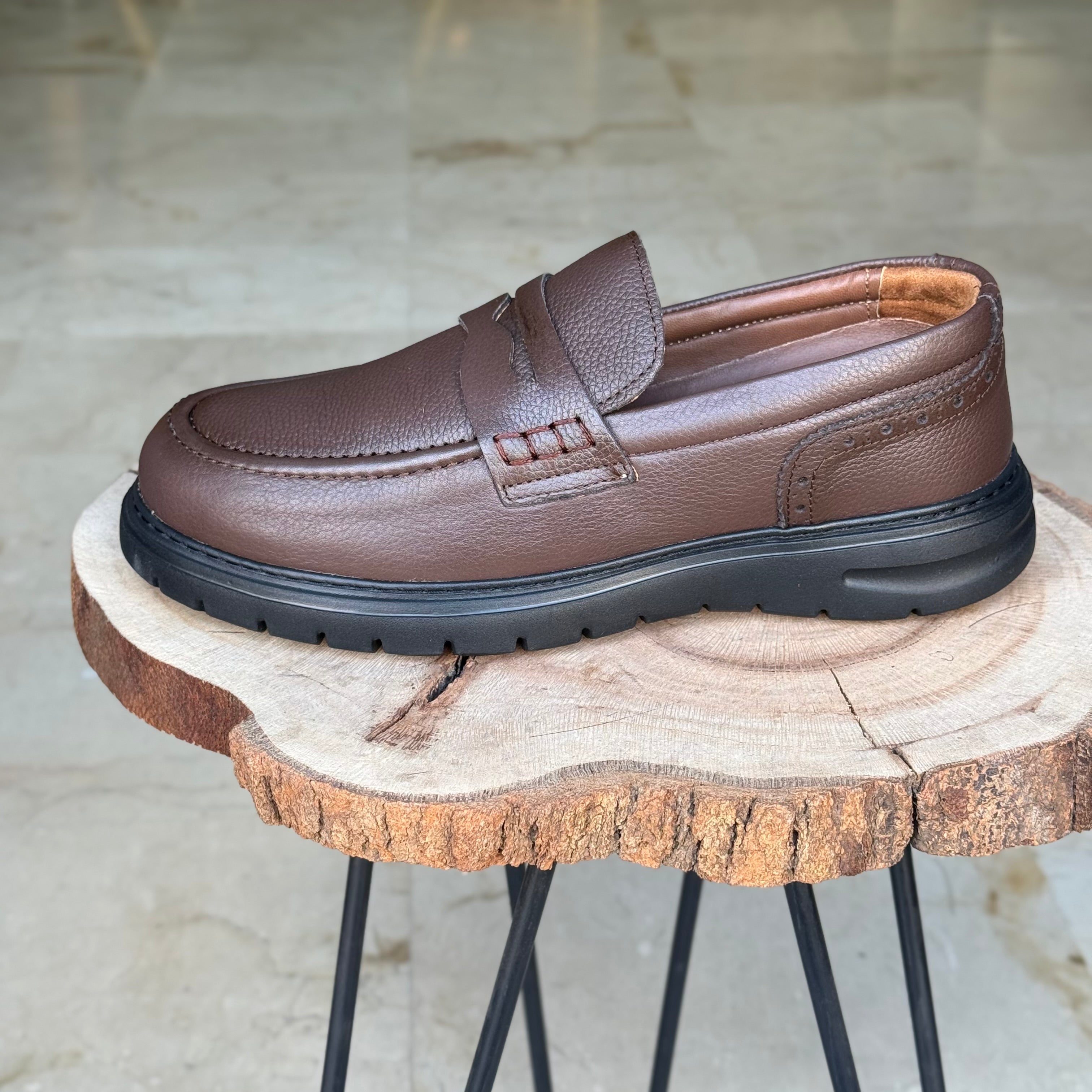 Chaussure Médical En cuir 125 Marron