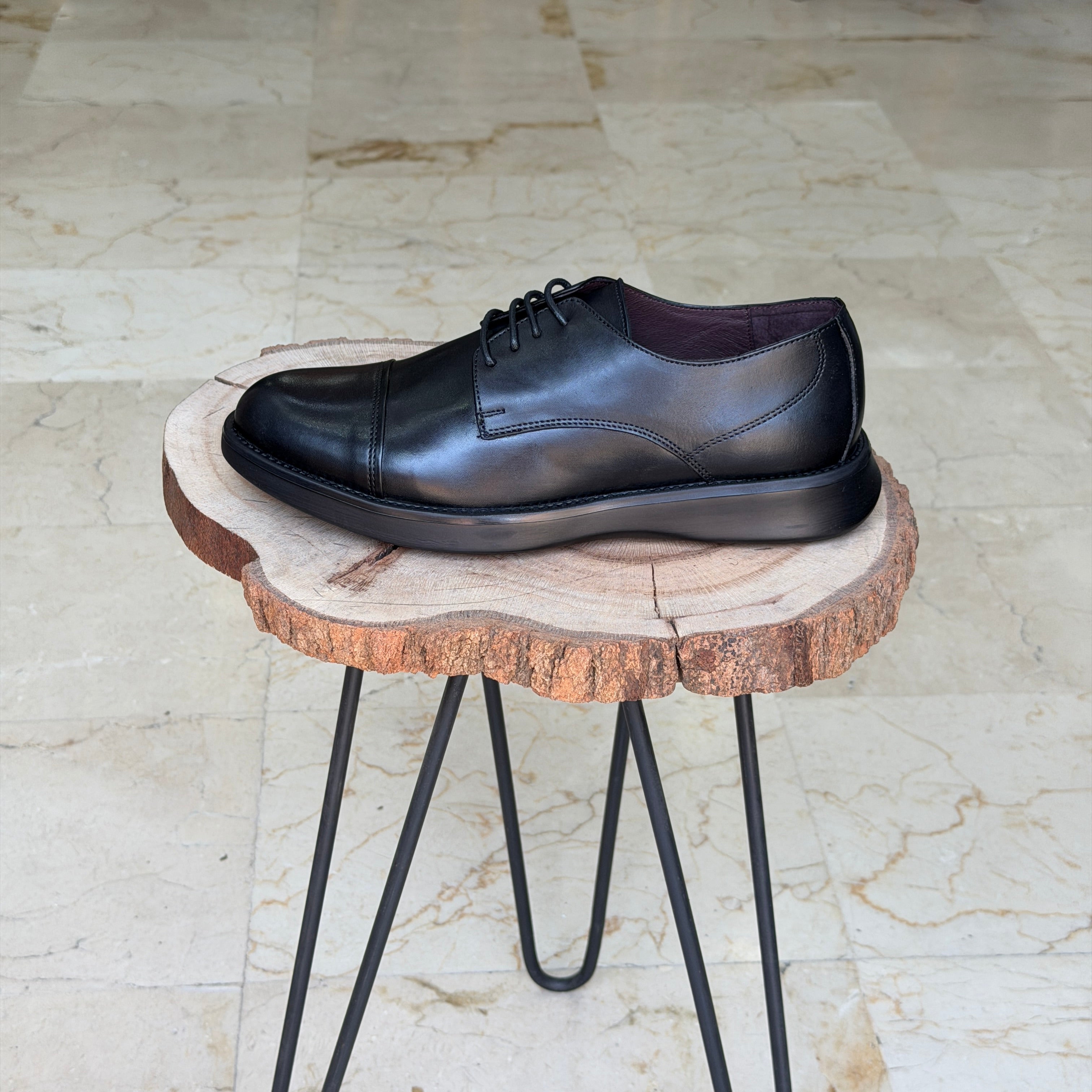 CHAUSSURES EN CUIR ELLEGANO 341 NOIR