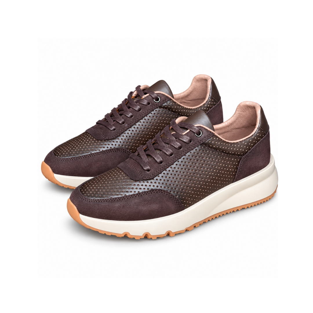 Baskets en Cuir NEW 921 MARRON