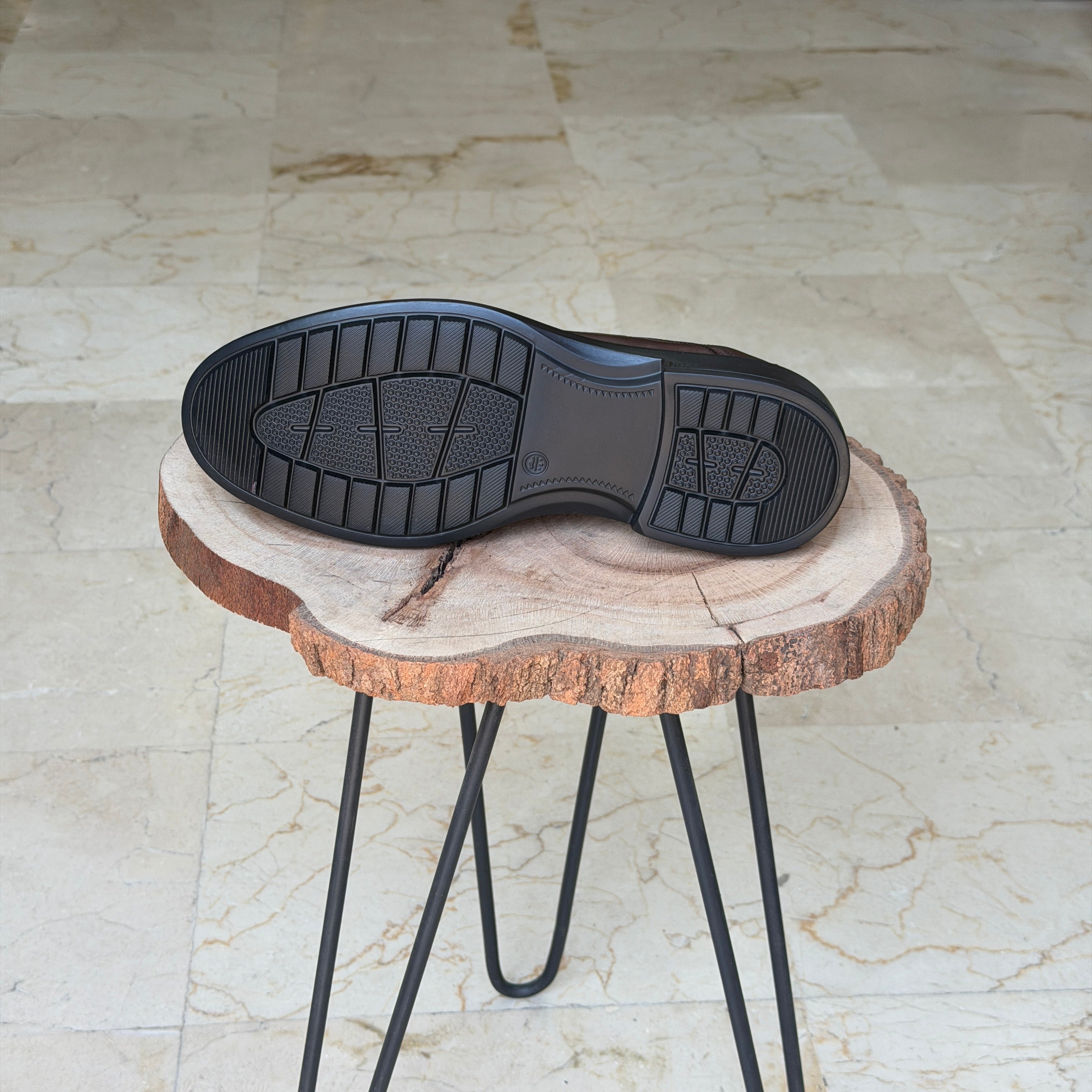 CHAUSSURES EN CUIR VÈRITABLES 028 taba
