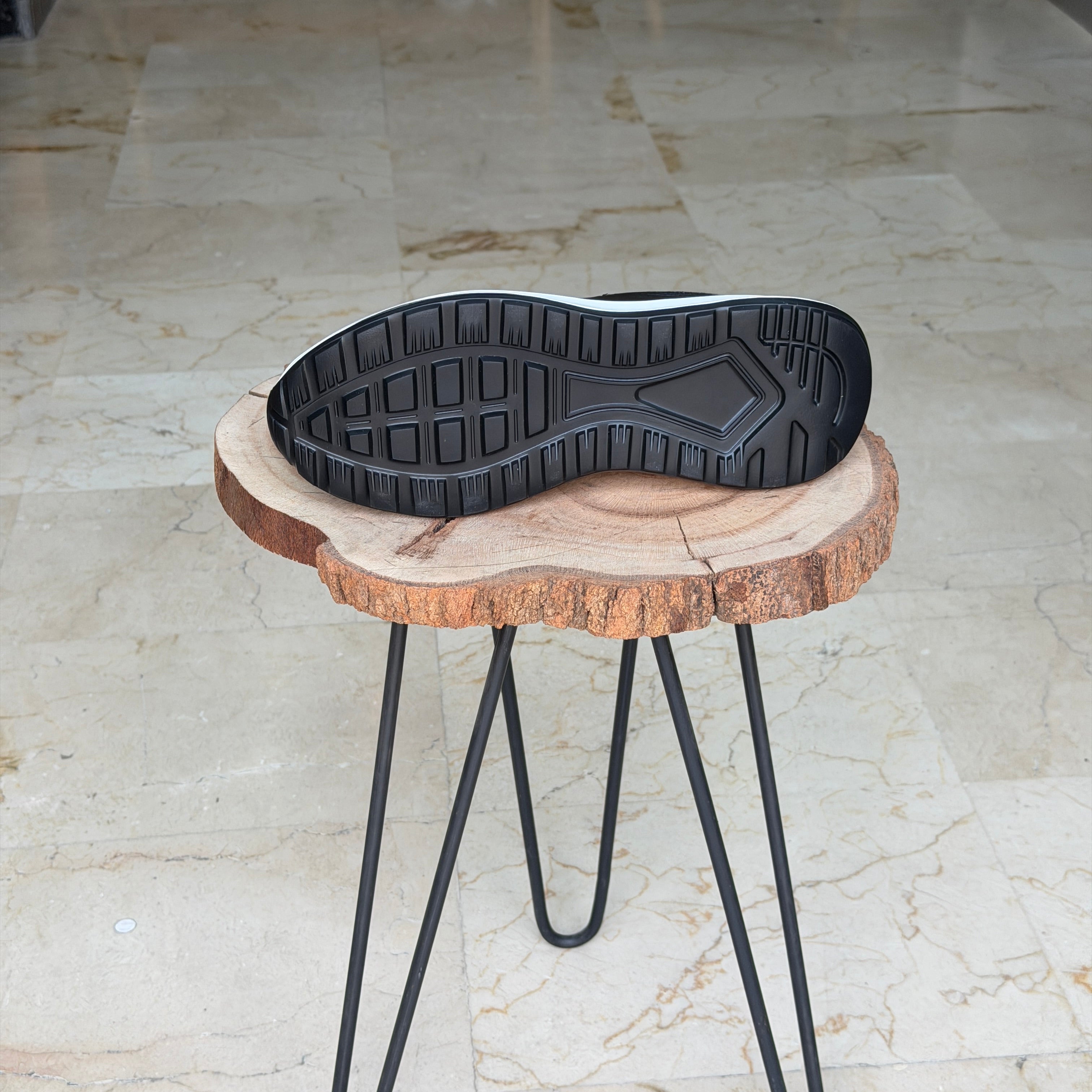 Basket en cuir ET jeans - 944 Noir