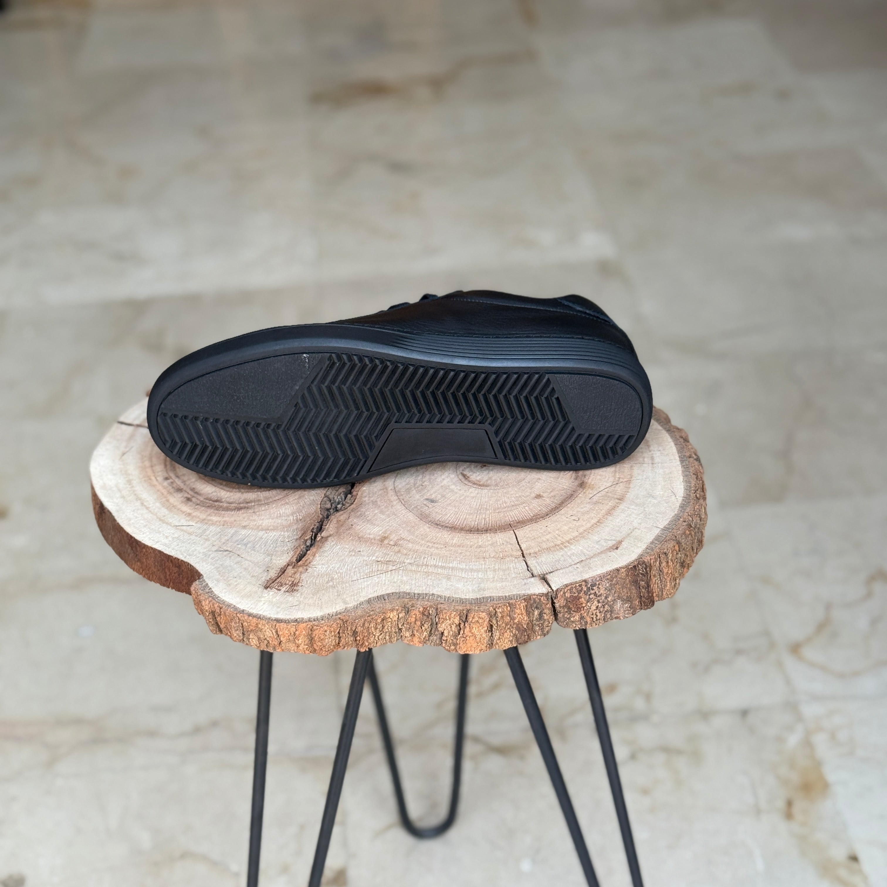 BASKET EN CUIR WILLSON 528 NOIR