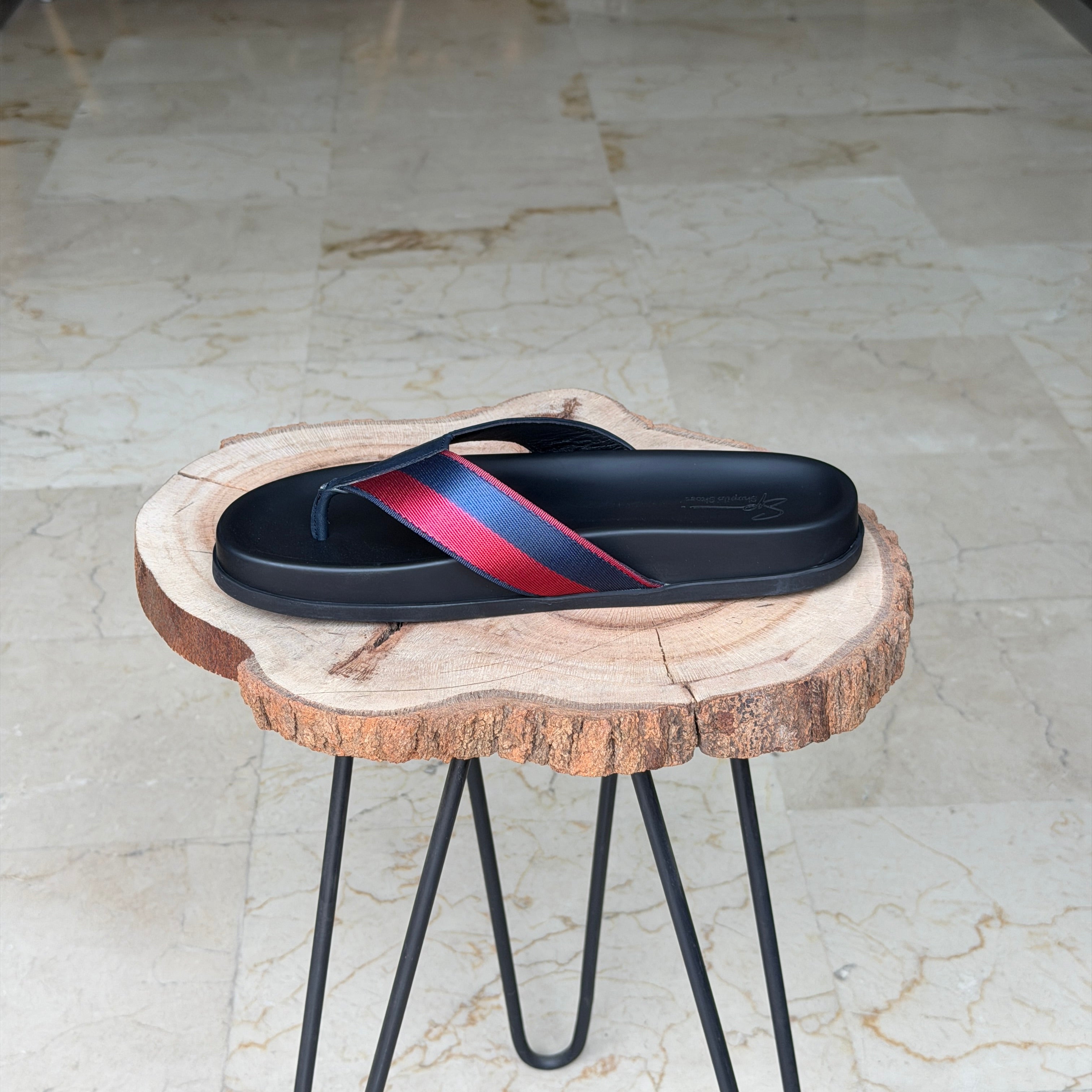 SANDALE EN CUIR Terra-Cuir 212 Bleu