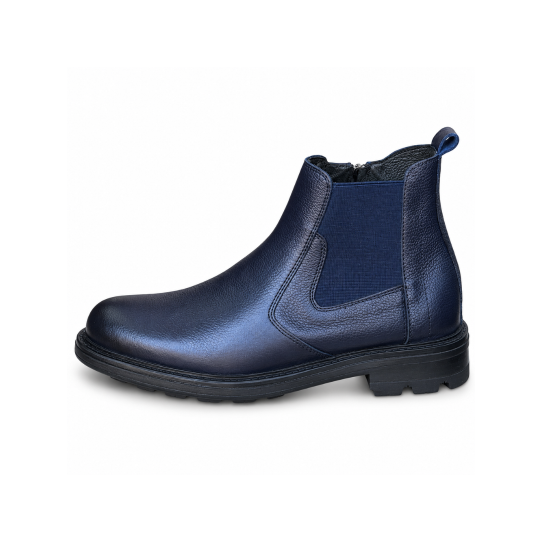 Bottine En Cuir Adriano 810 BLEU
