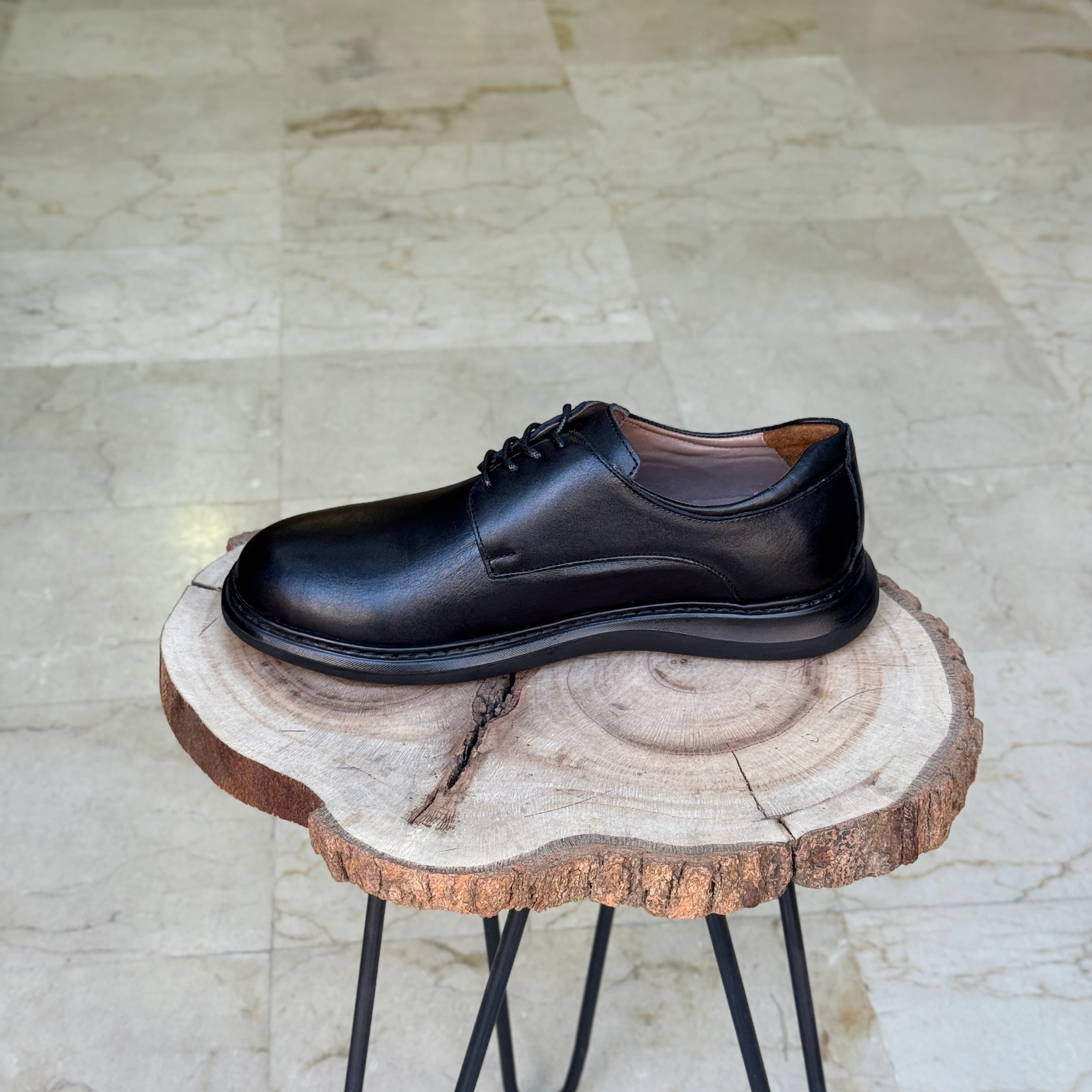 CHAUSSURE MEDICAL EN CUIR 102 NOIR