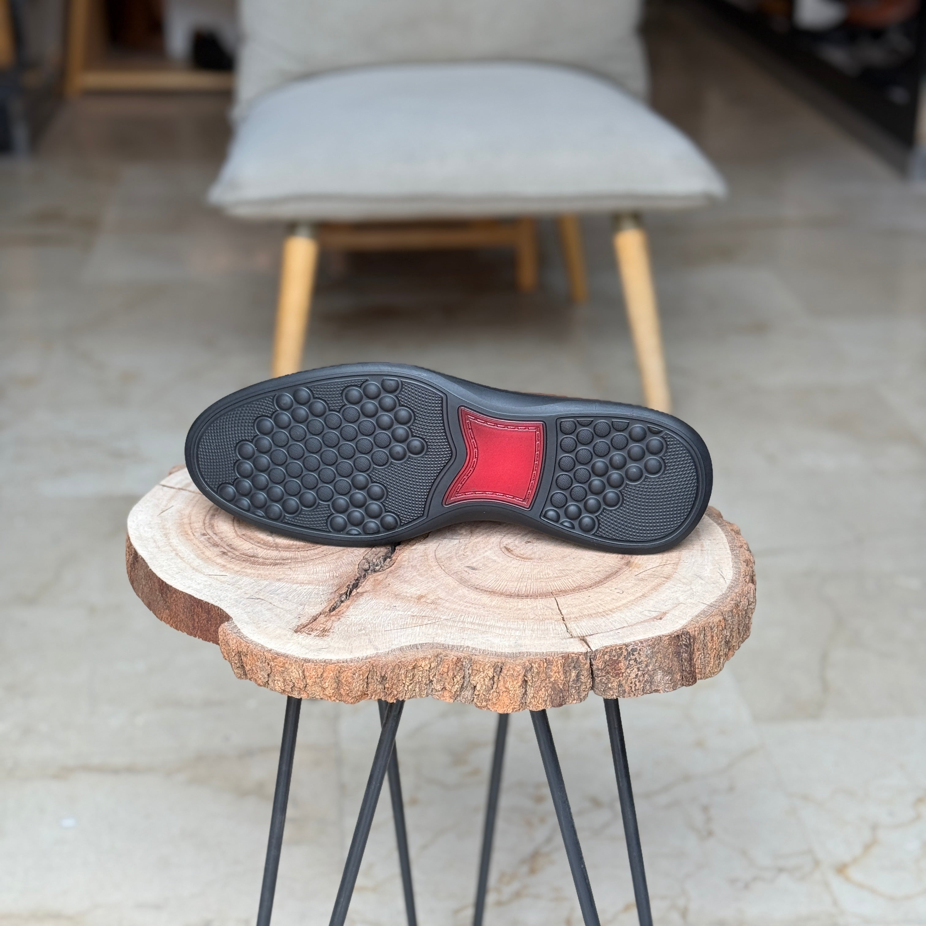 CHAUSSURES EN CUIR VÈRITABLES ELLEGANO 444 TABA