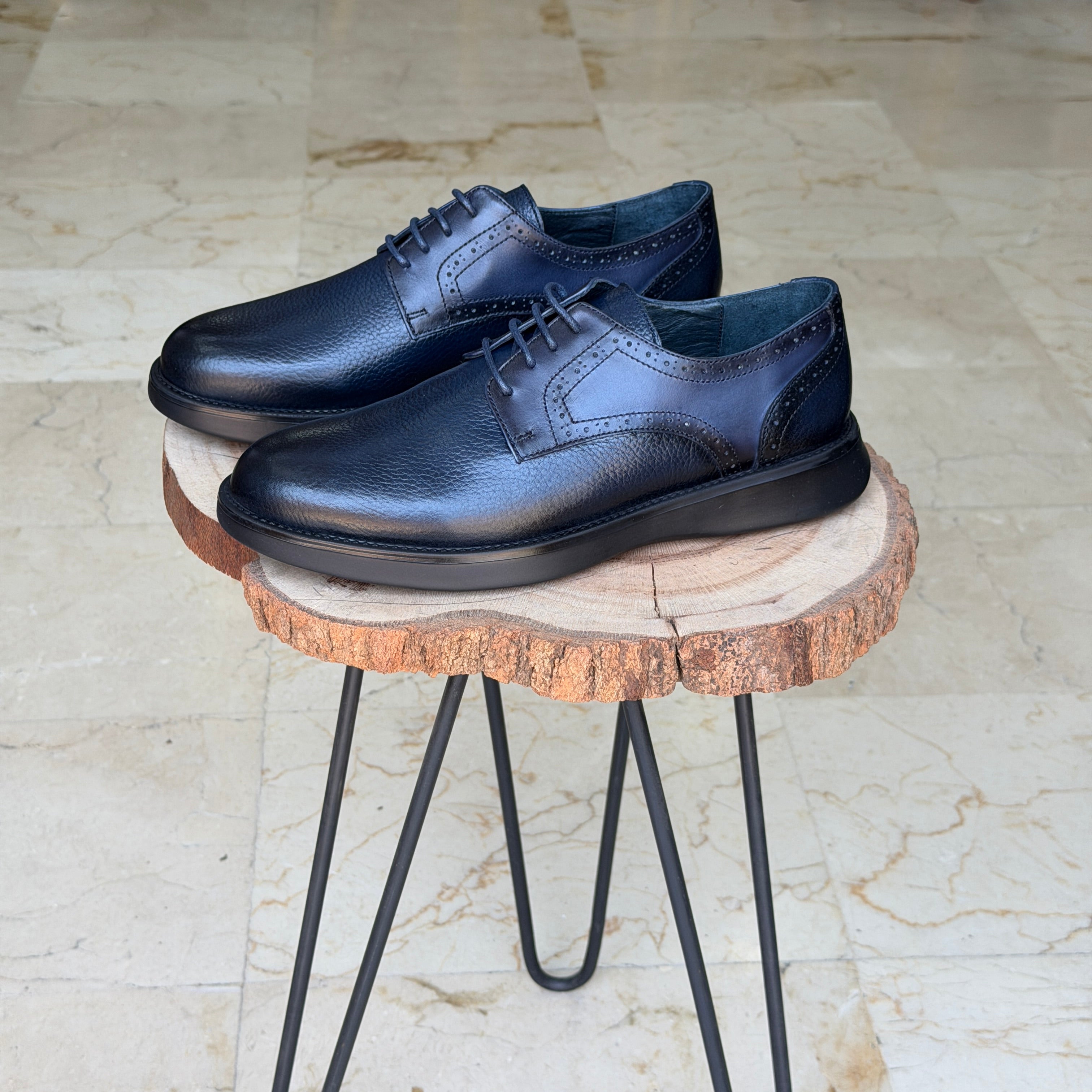 CHAUSSURES EN CUIR ELLEGANO 0467 BLEU
